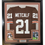Framed Autographed/Signed Eric Metcalf 35x39 Cleveland Brown Football Jersey JSA COA