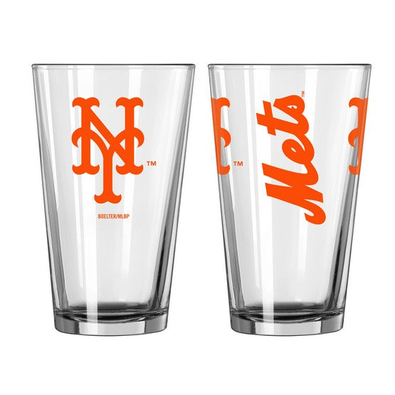 New York Mets Game Day Pint Glass - Sports Collectibles, Sports Memorabilia, Sports Fan Shop, Sports Gifts