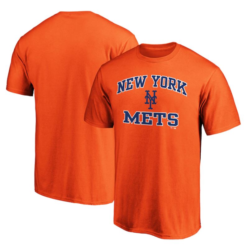 New York Mets Heart & Soul T-Shirt - Orange - Sports Collectibles, Sports Memorabilia, Sports Fan Shop, Sports Gifts