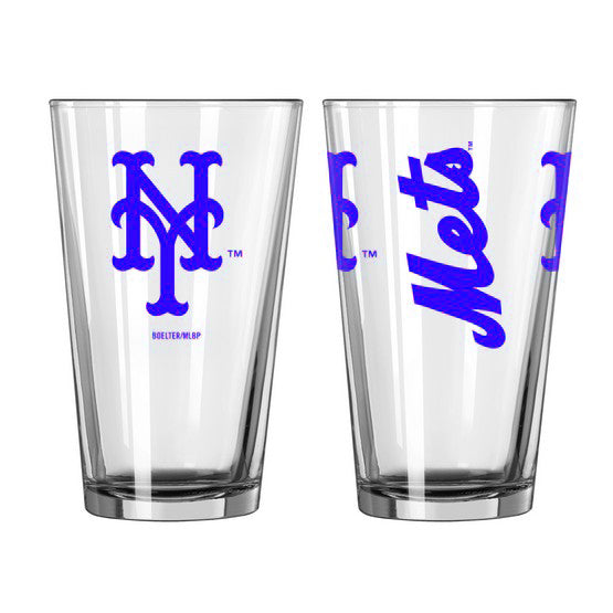 New York Mets Game Day Pint Glass - Sports Collectibles, Sports Memorabilia, Sports Fan Shop, Sports Gifts
