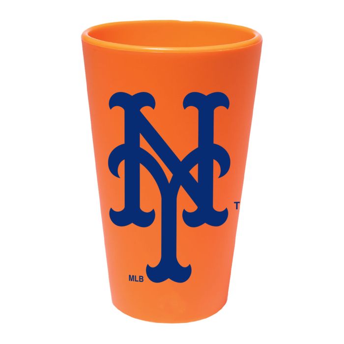 New York Mets 16 oz Team Color Silicone Pint Glass - Sports Collectibles, Sports Memorabilia, Sports Fan Shop, Sports Gifts