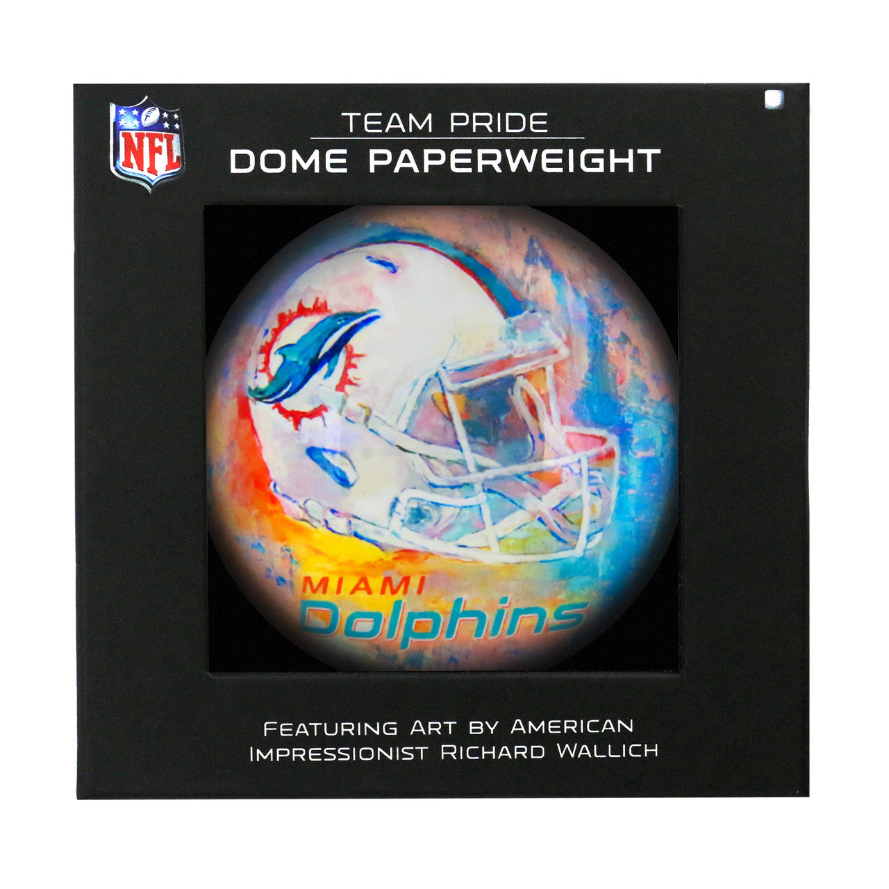 Miami Dolphins Paperweight Domed - Sports Collectibles, Sports Memorabilia, Sports Fan Shop, Sports Gifts