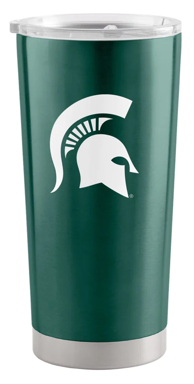 Michigan State Spartans Travel Tumbler 20oz Stainless Steel - Sports Collectibles, Sports Memorabilia, Sports Fan Shop, Sports Gifts