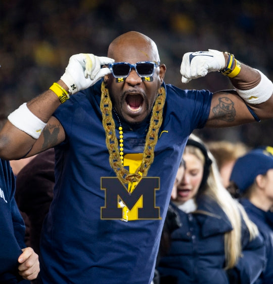 Michigan Wolverines Block M Fan Chain - 757 Sports Collectibles