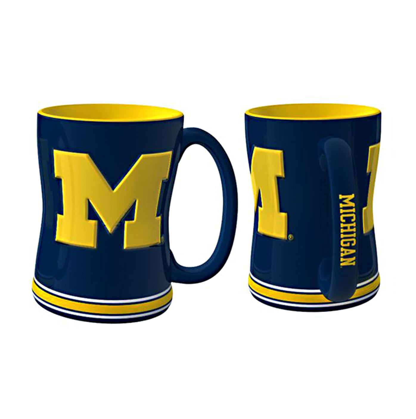 Michigan Wolverines Logo Relief Coffee Mug - Sports Collectibles, Sports Memorabilia, Sports Fan Shop, Sports Gifts