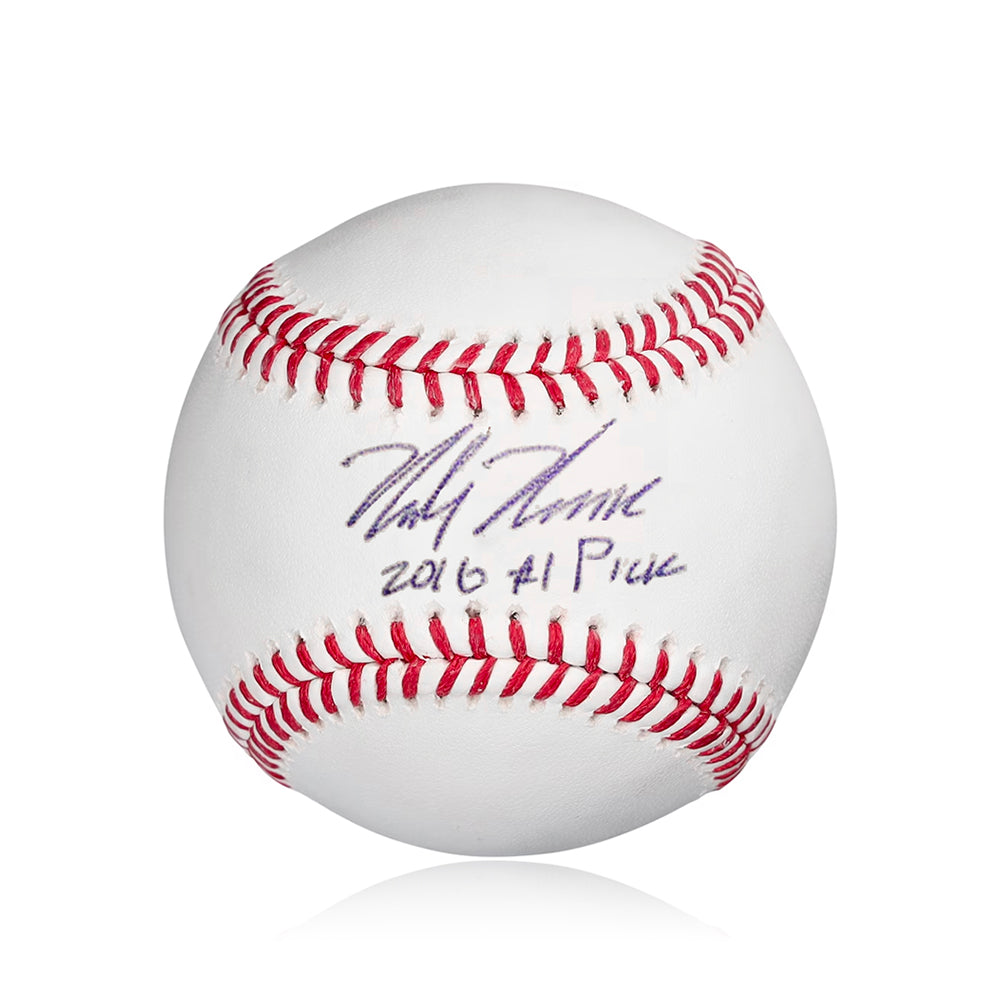 Mickey Moniak Autographed Los Angeles Angels Major League Baseball with '2016 #1 Pick' - Sports Collectibles, Sports Memorabilia, Sports Fan Shop, Sports Gifts
