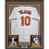 Framed Autographed/Signed Miguel Tejada 35x39 Baltimore White Baseball Jersey Beckett BAS COA