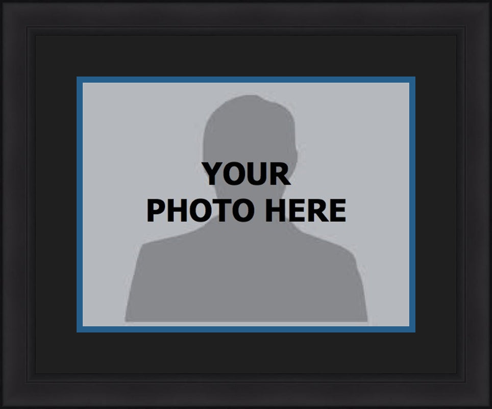 NBA Basketball Photo Picture Frame Kit - Minnesota Timberwolves (Black Matting, Blue Trim) - Sports Collectibles, Sports Memorabilia, Sports Fan Shop, Sports Gifts