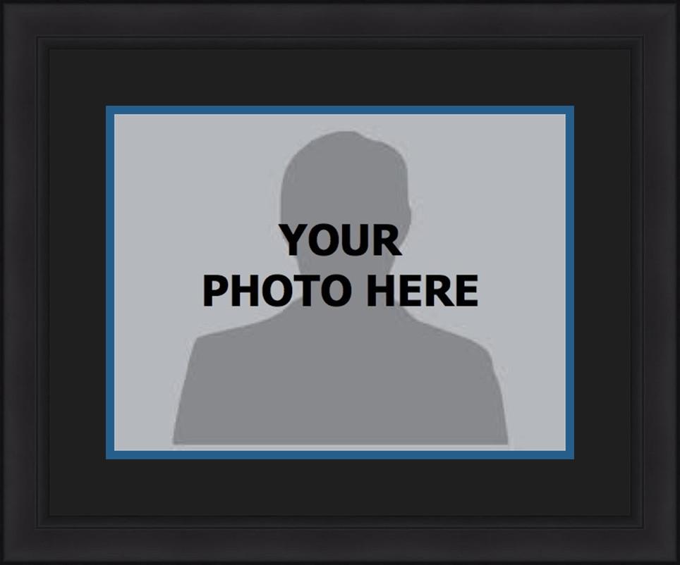 NBA Basketball Photo Picture Frame Kit - Indiana Pacers (Black Matting, Navy Trim) - Sports Collectibles, Sports Memorabilia, Sports Fan Shop, Sports Gifts