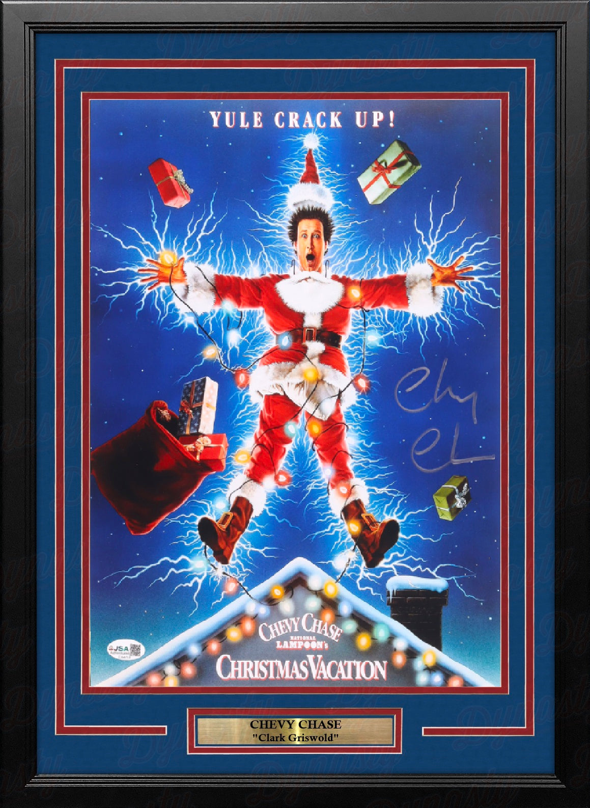 Chevy Chase Autographed "National Lampoon's Christmas Vacation" 11" x 17" Framed Movie Photo - Sports Gifts, Sports Memorabilia, Sports Collectibles, Fan Shop