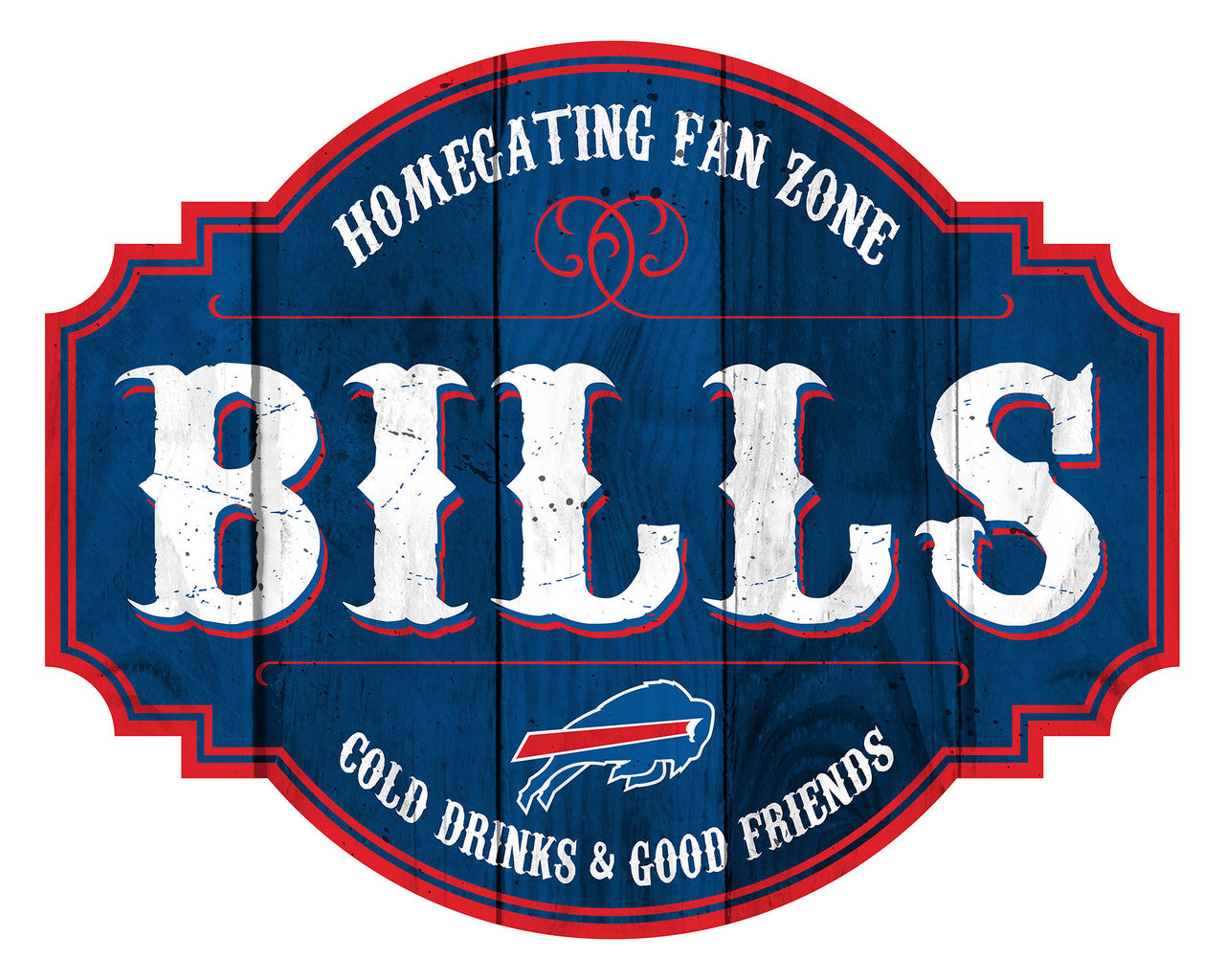 Buffalo Bills Sign Wood 12 Inch Homegating Tavern - Sports Collectibles, Sports Memorabilia, Sports Fan Shop, Sports Gifts