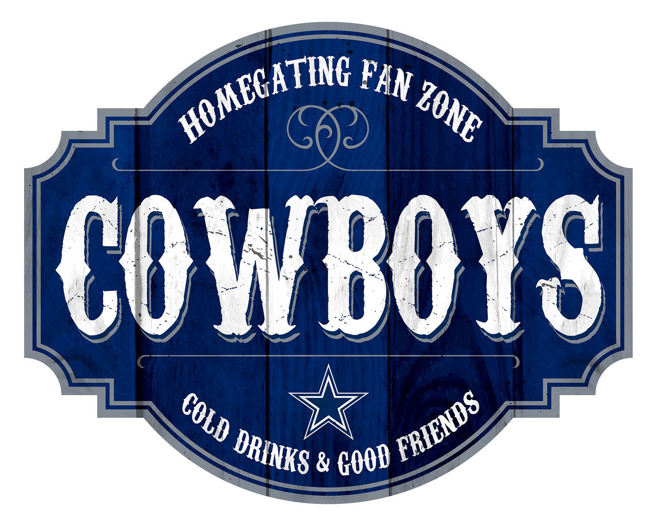 Dallas Cowboys Sign Wood 12 Inch Homegating Tavern - Sports Collectibles, Sports Memorabilia, Sports Fan Shop, Sports Gifts