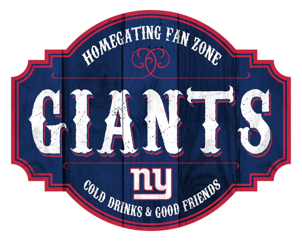 New York Giants Sign Wood 12 Inch Homegating Tavern - Sports Collectibles, Sports Memorabilia, Sports Fan Shop, Sports Gifts