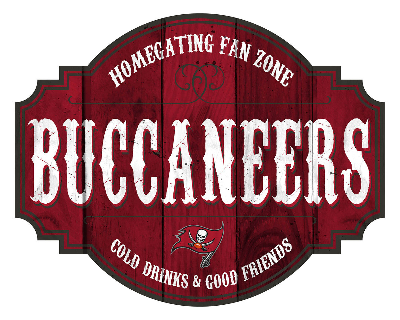 Tampa Bay Buccaneers Sign Wood 12 Inch Homegating Tavern - Sports Collectibles, Sports Memorabilia, Sports Fan Shop, Sports Gifts