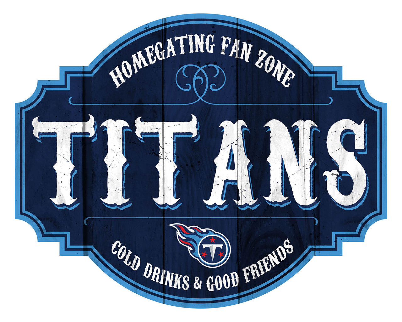 Tennessee Titans Sign Wood 12 Inch Homegating Tavern - Sports Collectibles, Sports Memorabilia, Sports Fan Shop, Sports Gifts