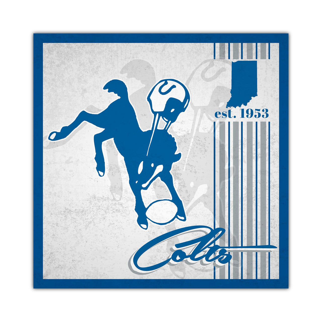 Indianapolis Colts Sign Wood 10x10 Album Design - Sports Collectibles, Sports Memorabilia, Sports Fan Shop, Sports Gifts