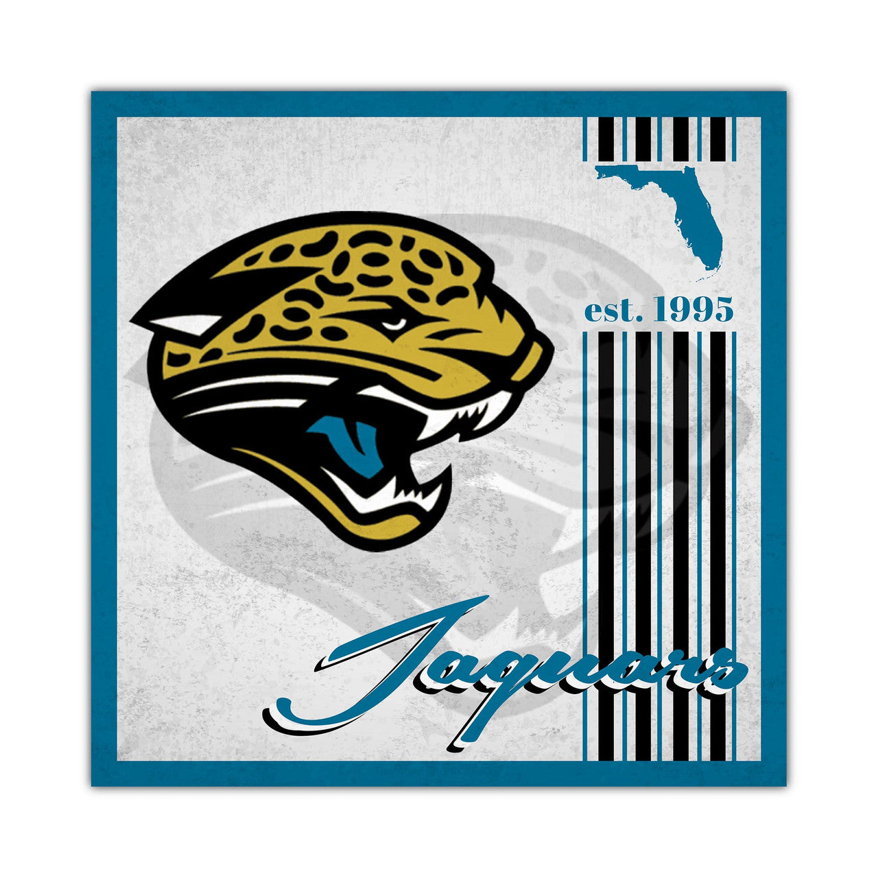 Jacksonville Jaguars Sign Wood 10x10 Album Design - Sports Collectibles, Sports Memorabilia, Sports Fan Shop, Sports Gifts