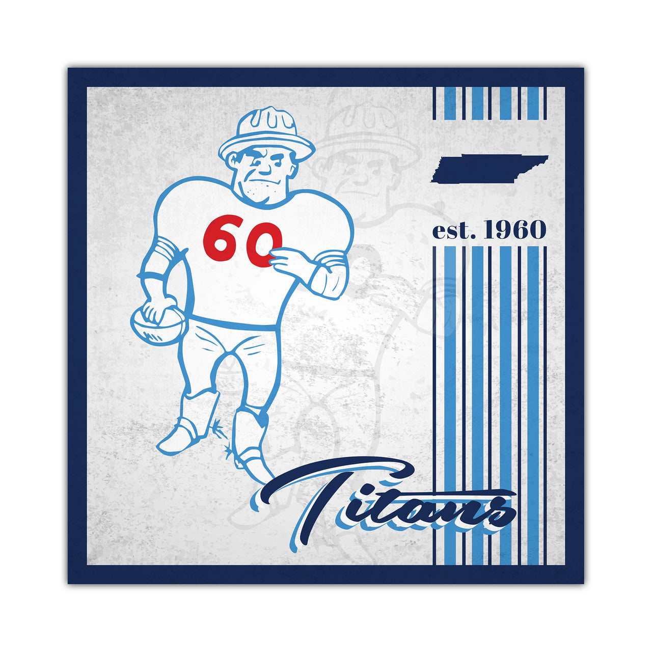 Tennessee Titans Sign Wood 10x10 Album Design - Sports Collectibles, Sports Memorabilia, Sports Fan Shop, Sports Gifts