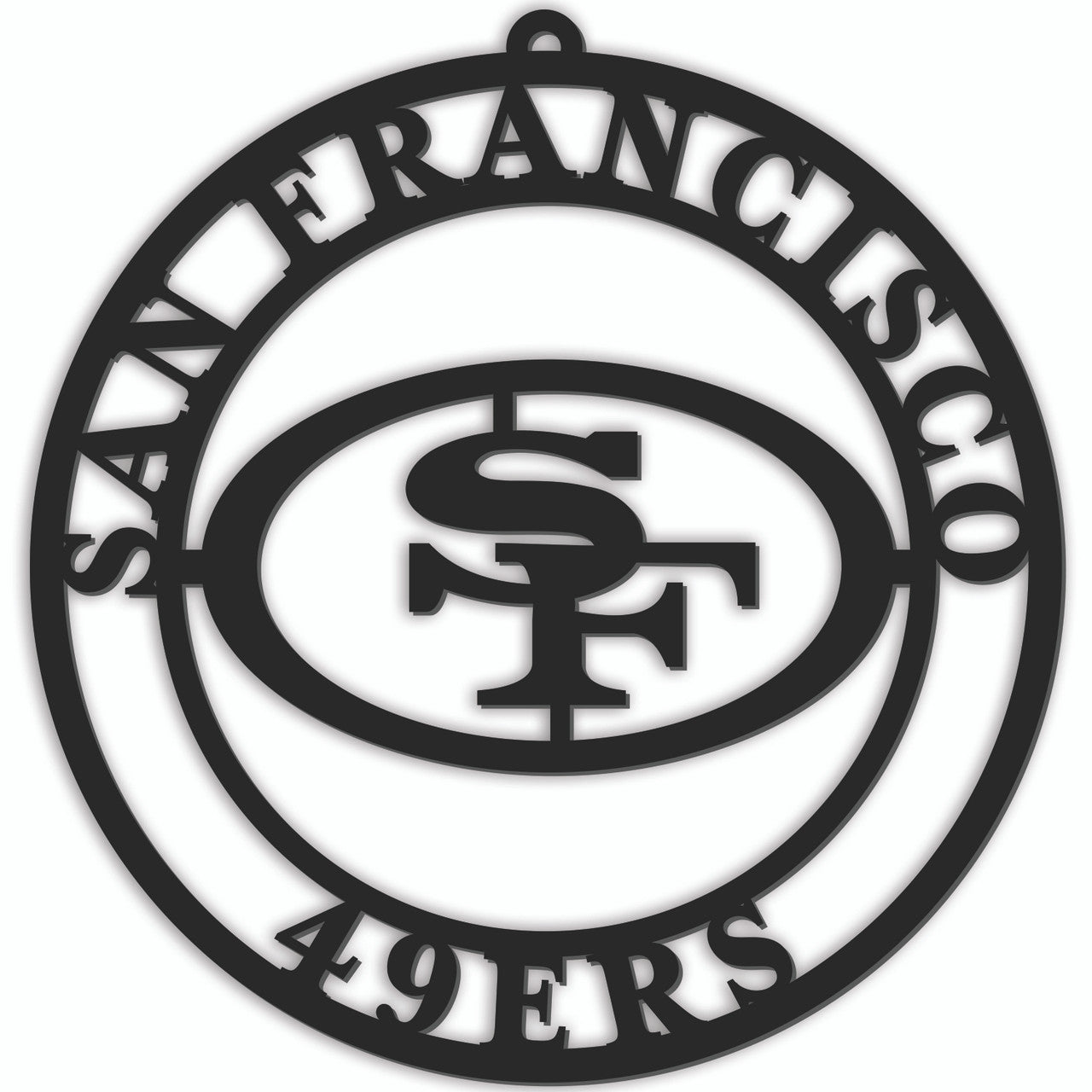 San Francisco 49ers Sign Door Hanger 16 Inch - Sports Collectibles, Sports Memorabilia, Sports Fan Shop, Sports Gifts