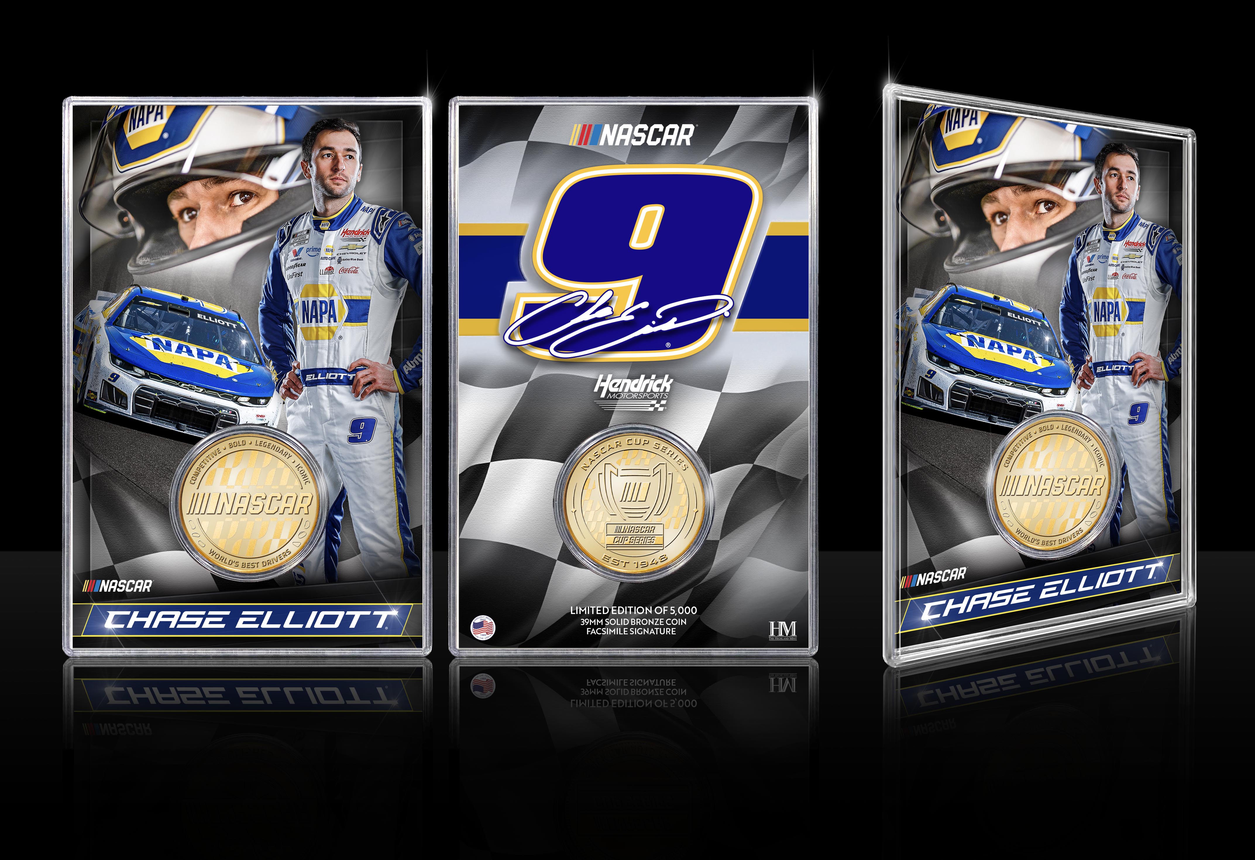 NASCAR Chase Elliott Hendrick Motorsports Bronze Coin Card