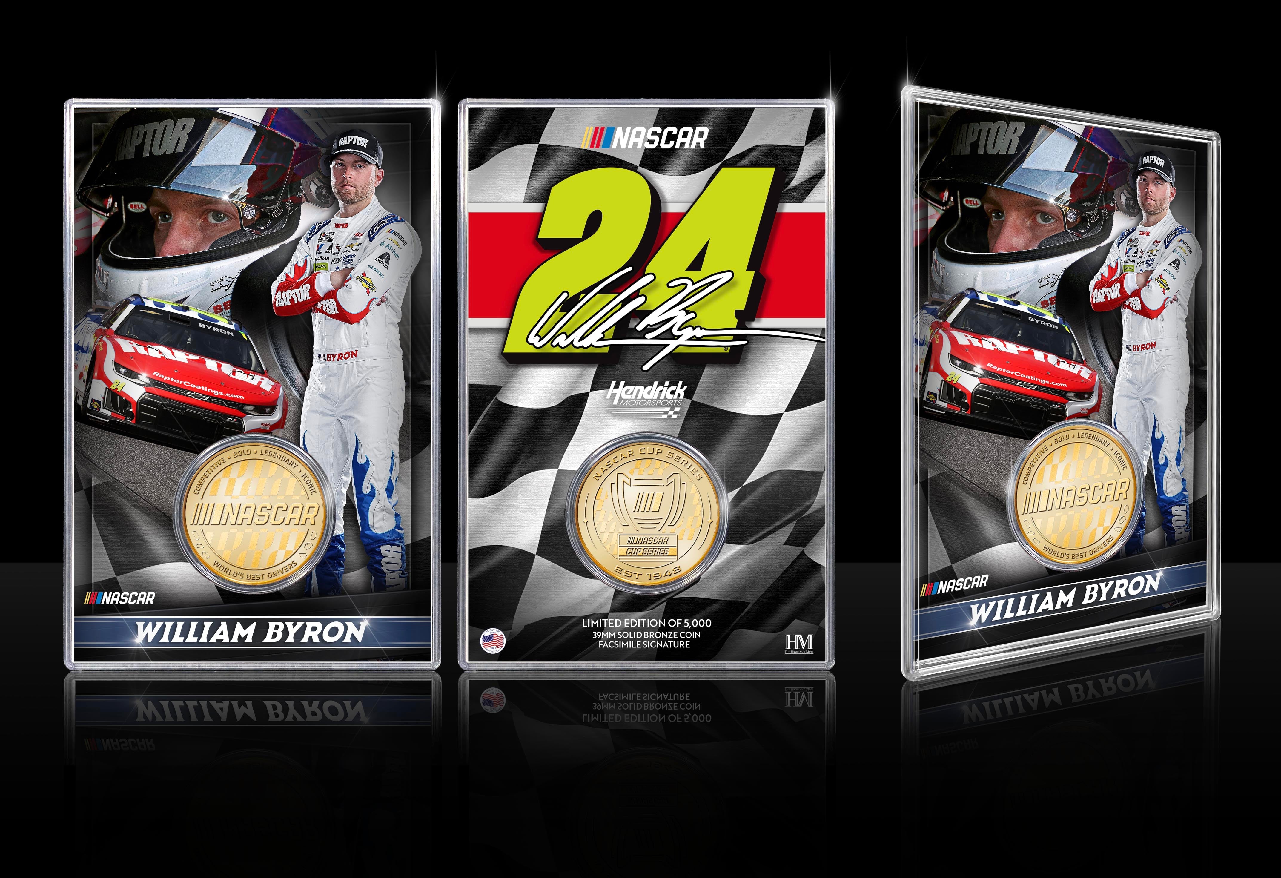 NASCAR William Byron Hendrick Motorsports Bronze Coin Card