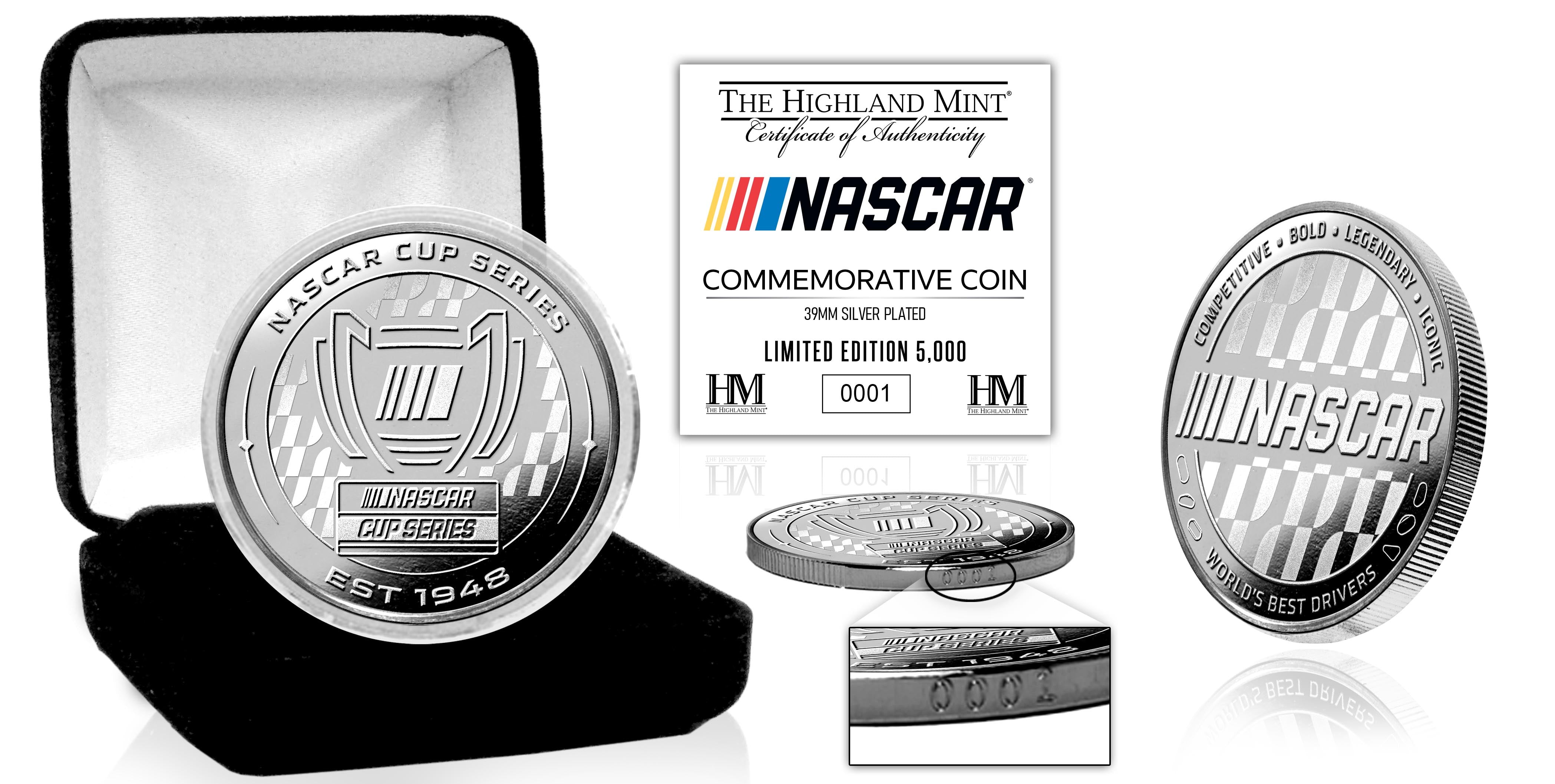 NASCAR Cup Series Commemorative Silver-Plated Coin