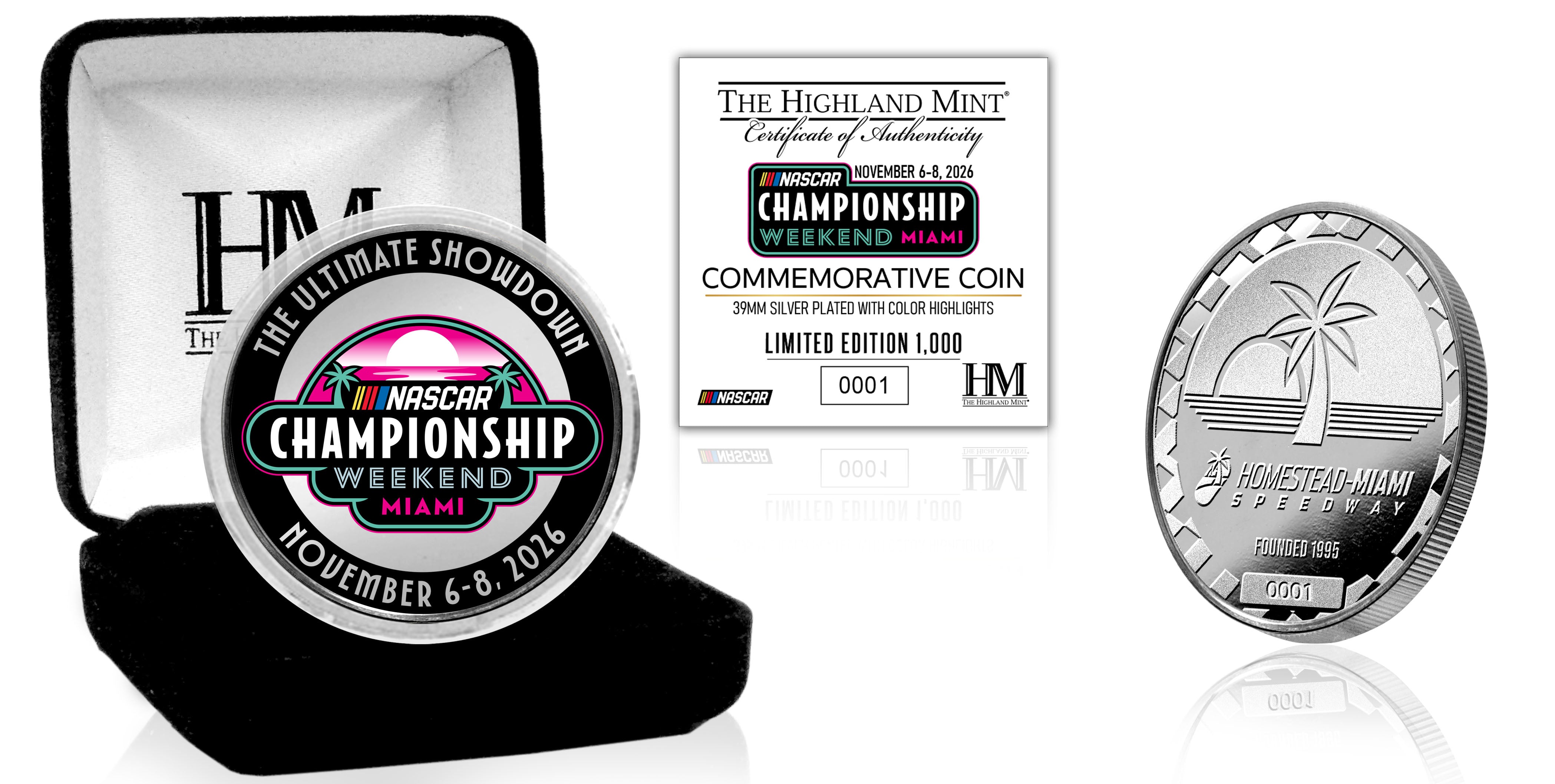 2026 NASCAR Championship Weekend Silver Plated Color Coin