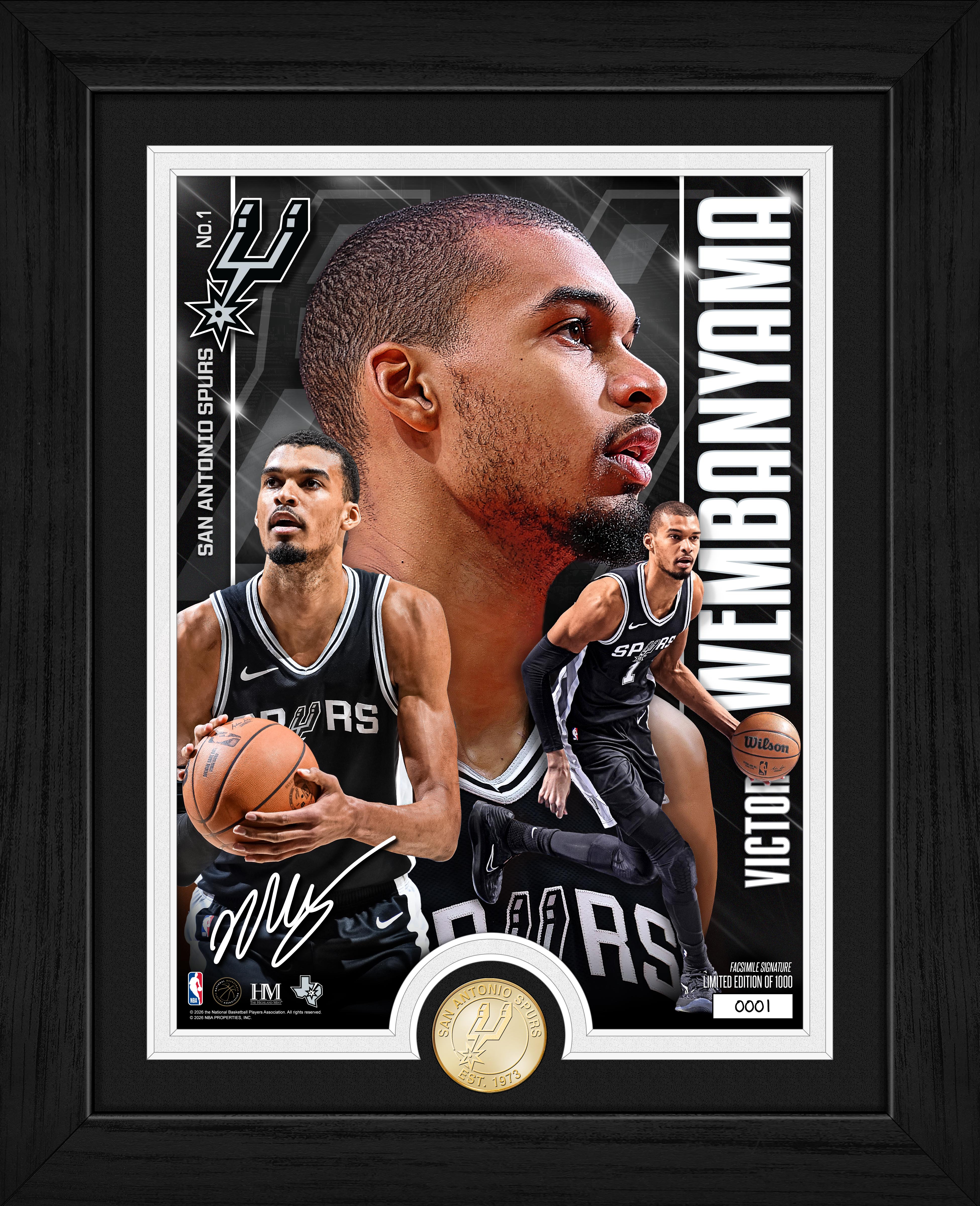 Victor Wembanyama San Antonio Spurs Artist Proof Bronze Coin Photo Mint - Sports Gifts, Sports Memorabilia, Sports Collectibles, Fan Shop
