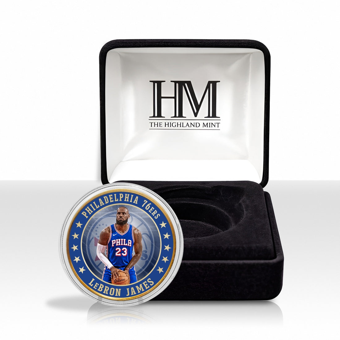 LeBron James 76ers Bronze Color Coin - Sports Gifts, Sports Memorabilia, Sports Collectibles, Fan Shop