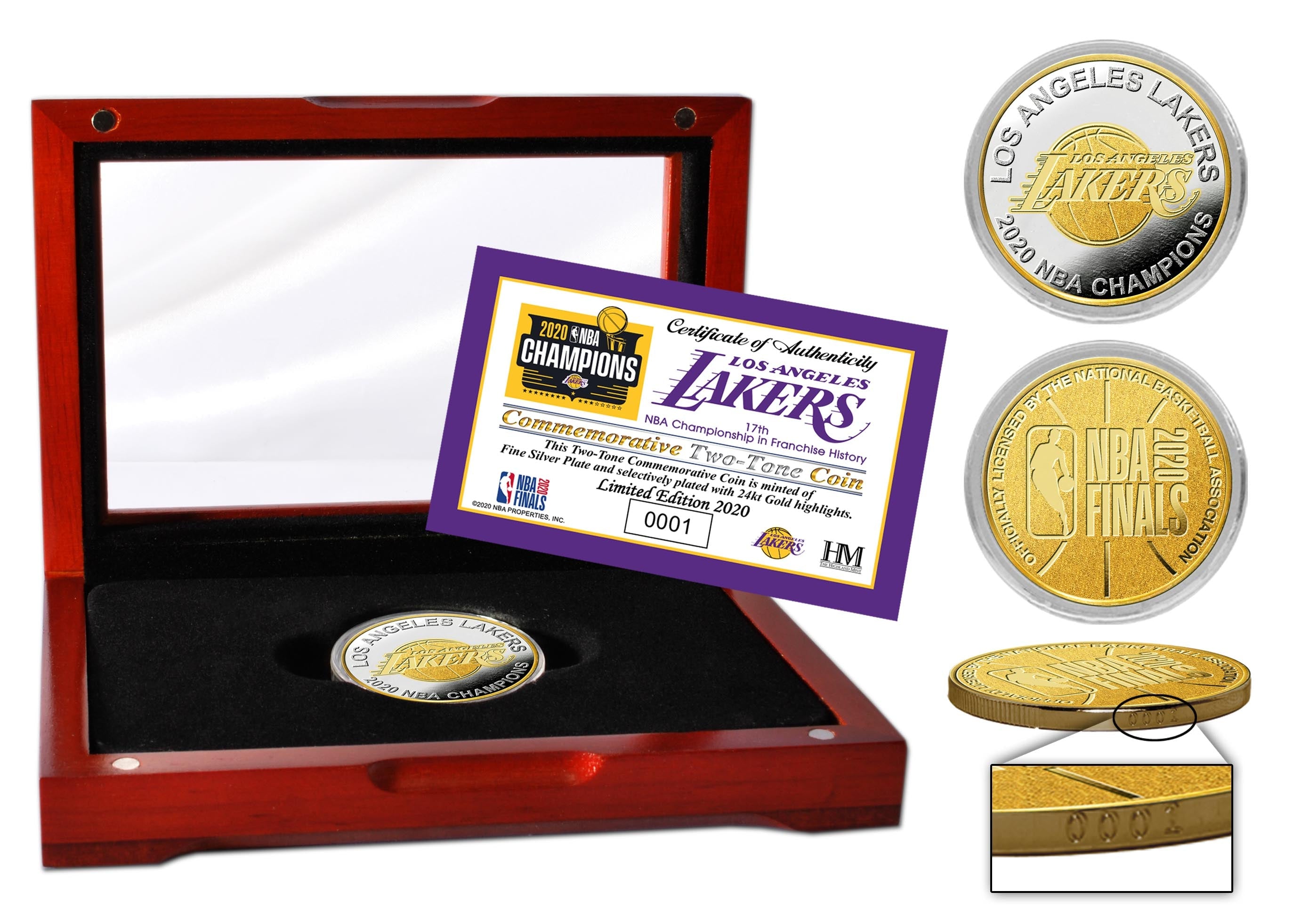 2020 NBA Finals Champions Los Angeles Lakers Two-Tone Coin - Sports Collectibles, Sports Memorabilia, Sports Fan Shop, Sports Gifts