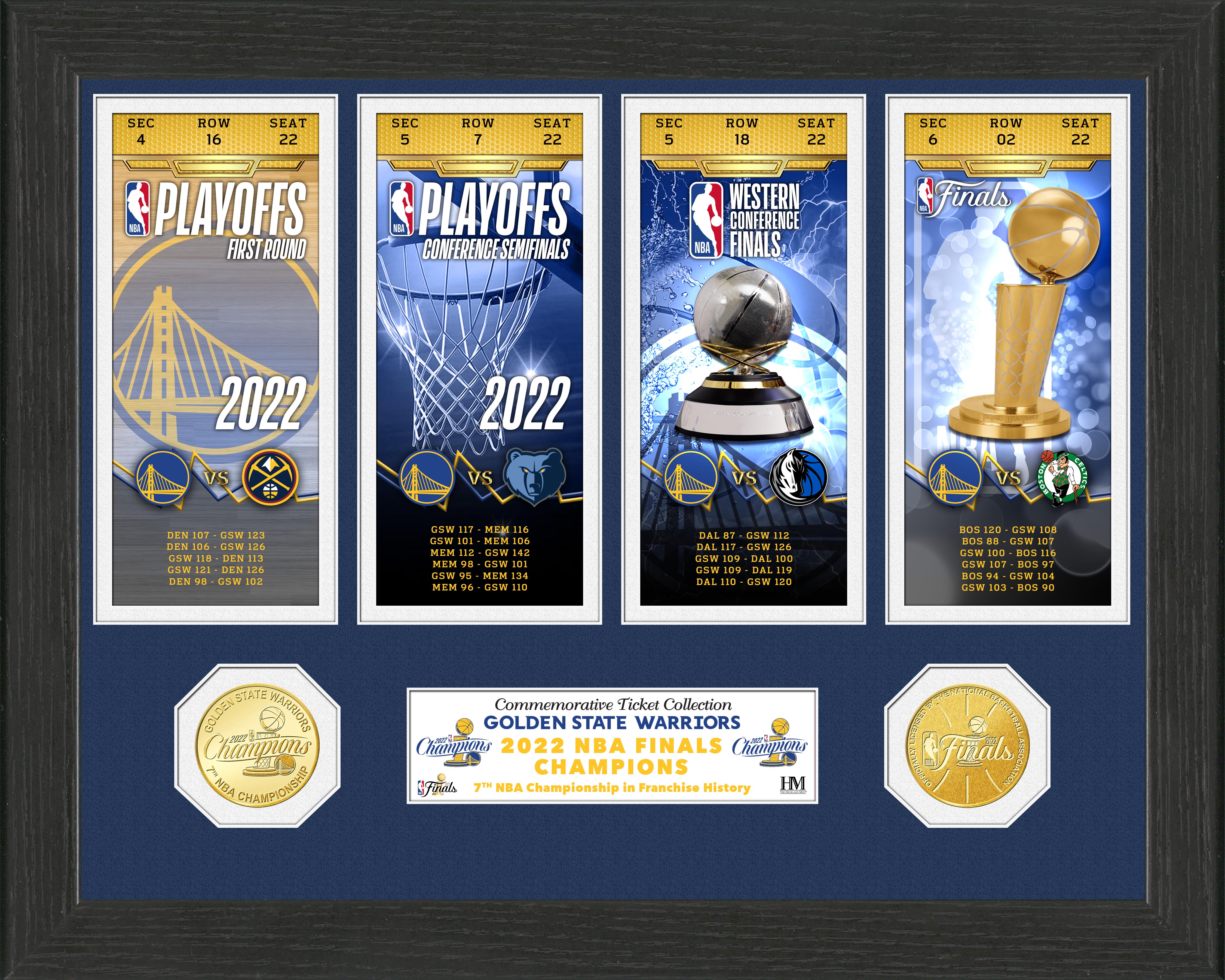 Golden State Warriors 2022 NBA Finals Champions Ticket Collection - Sports Collectibles, Sports Memorabilia, Sports Fan Shop, Sports Gifts