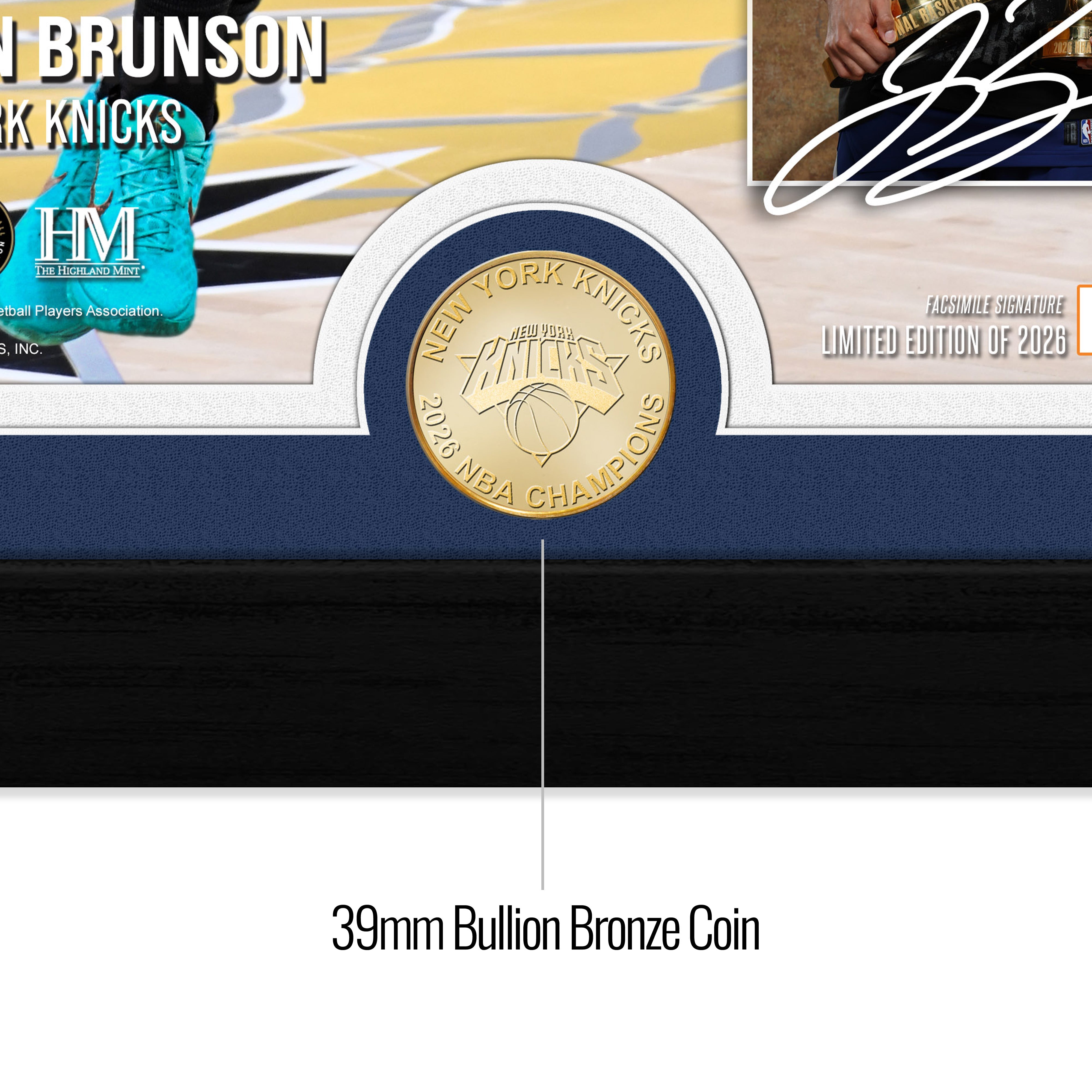 Jalen Brunson New York Knicks 2026 NBA Finals MVP Award Bronze Coin Photo Mint - Sports Gifts, Sports Memorabilia, Sports Collectibles, Fan Shop