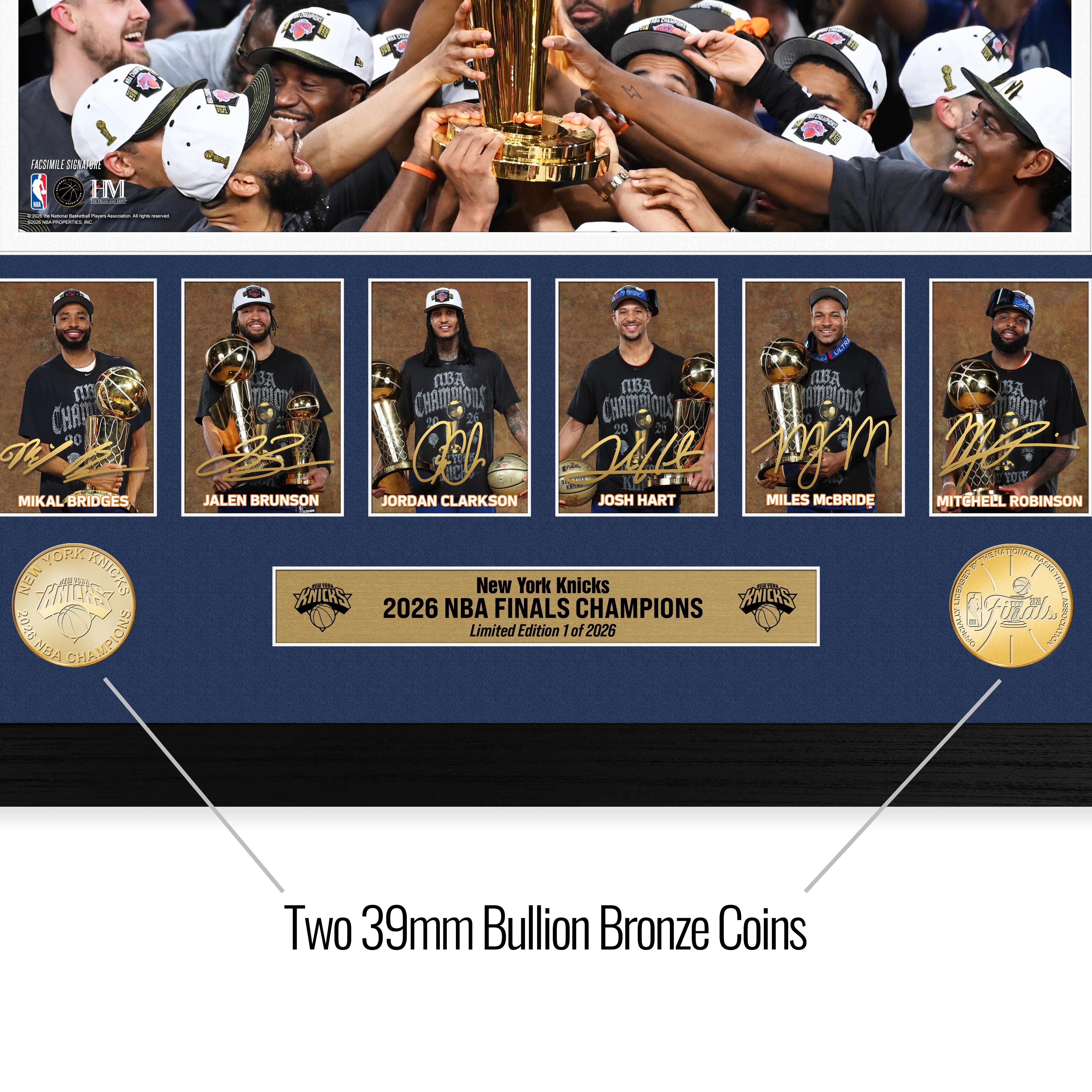 New York Knicks 2026 NBA Champions Memorable Moments Bronze Coin Photo Mint - Sports Gifts, Sports Memorabilia, Sports Collectibles, Fan Shop
