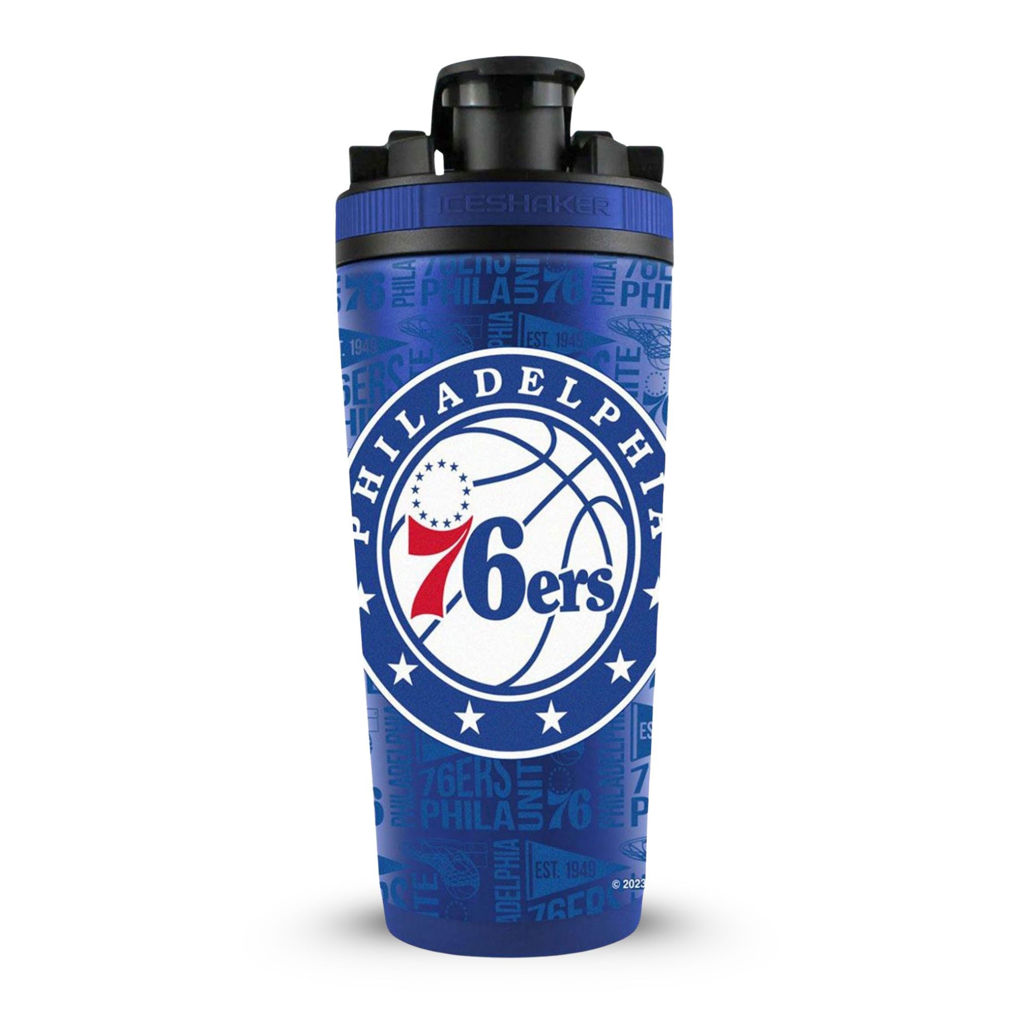 Officially Licensed Philadelphia 76ers 4D Ice Shaker - Sports Gifts, Sports Memorabilia, Sports Collectibles, Fan Shop