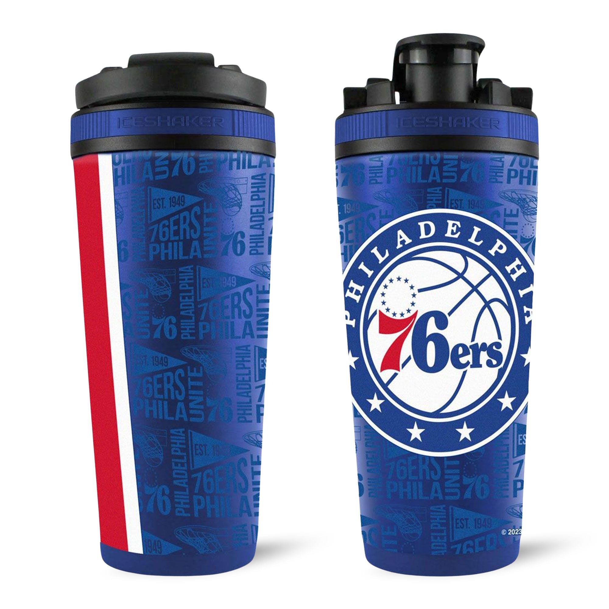 Officially Licensed Philadelphia 76ers 4D Ice Shaker - Sports Gifts, Sports Memorabilia, Sports Collectibles, Fan Shop
