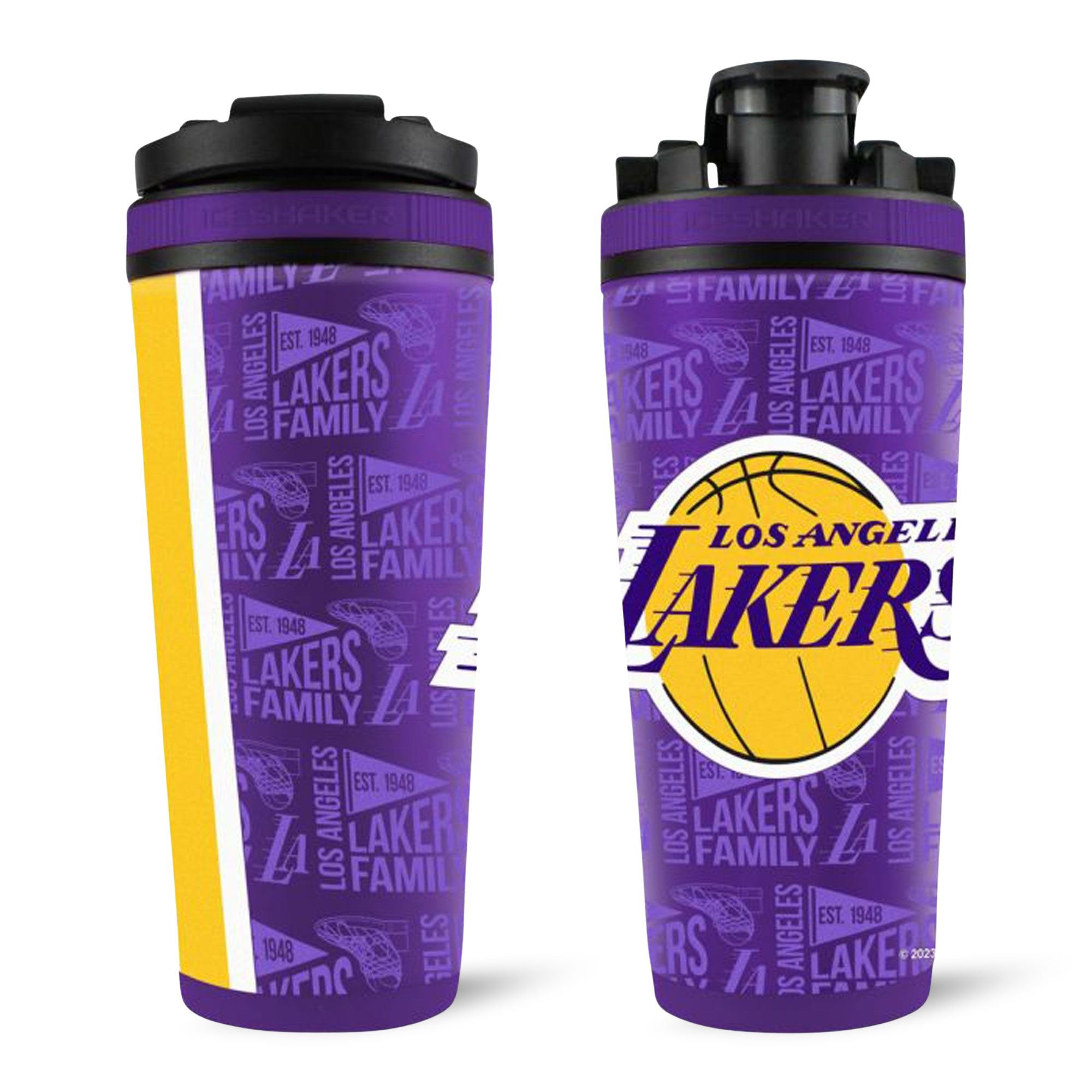 Officially Licensed Los Angeles Lakers 4D Ice Shaker - Sports Gifts, Sports Memorabilia, Sports Collectibles, Fan Shop