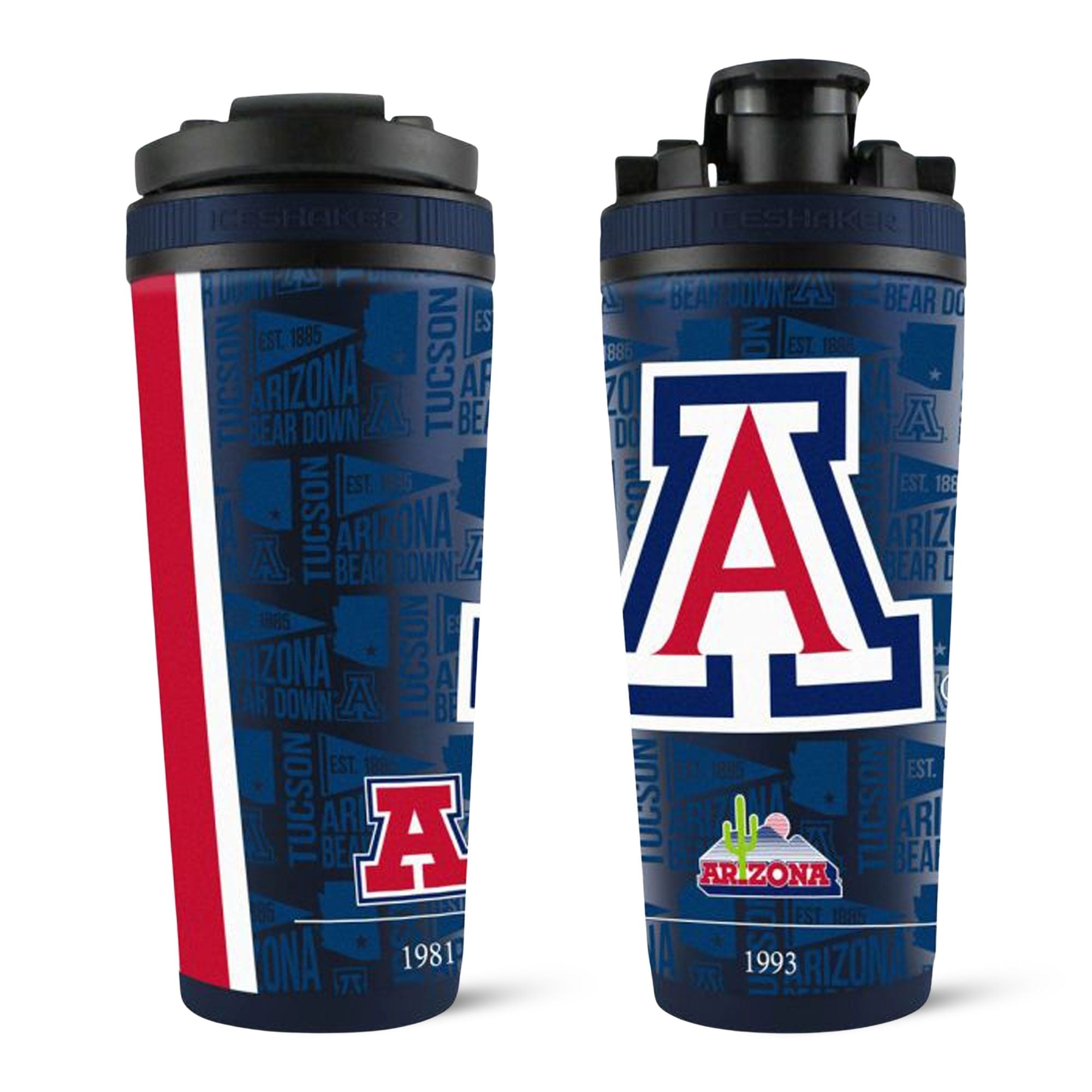 Officially Licensed University of Arizona 26oz Ice Shaker - Sports Gifts, Sports Memorabilia, Sports Collectibles, Fan Shop