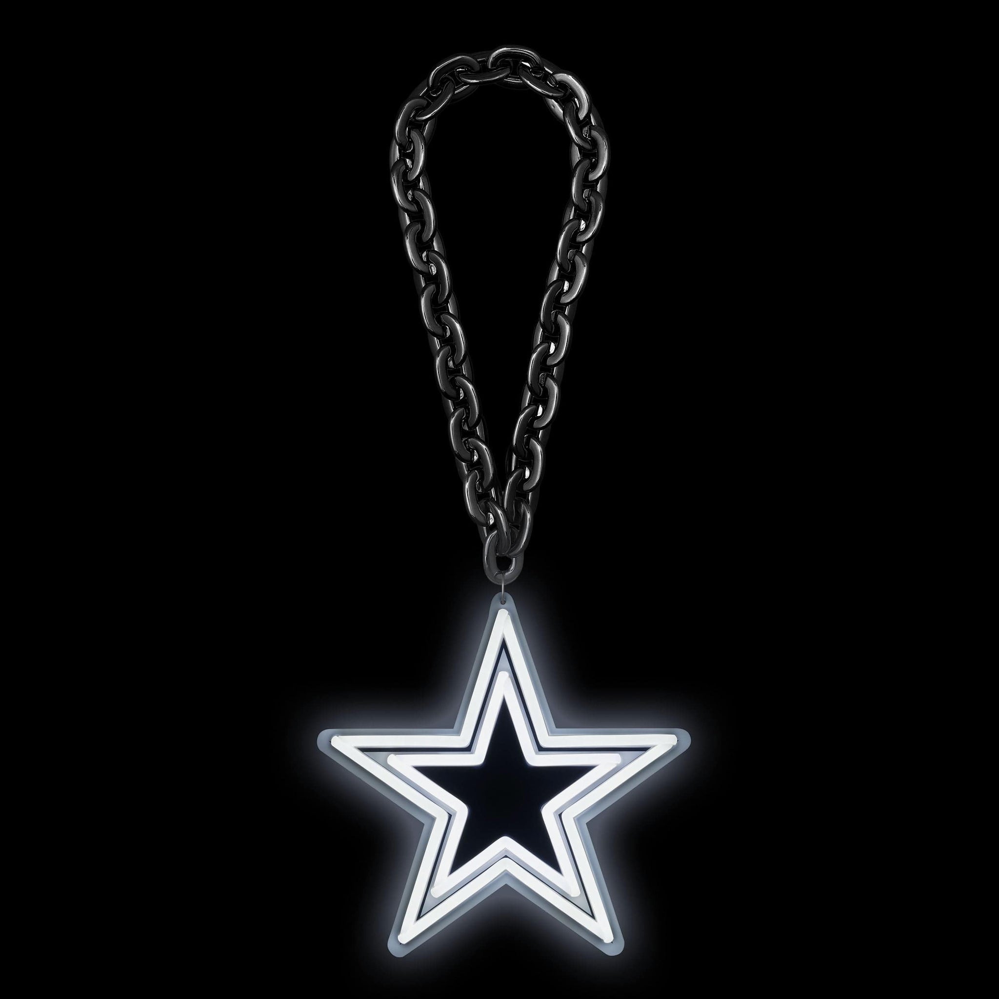 Dallas Cowboys Neon Light Up Big Logo Chain - Sports Collectibles, Sports Memorabilia, Sports Fan Shop, Sports Gifts