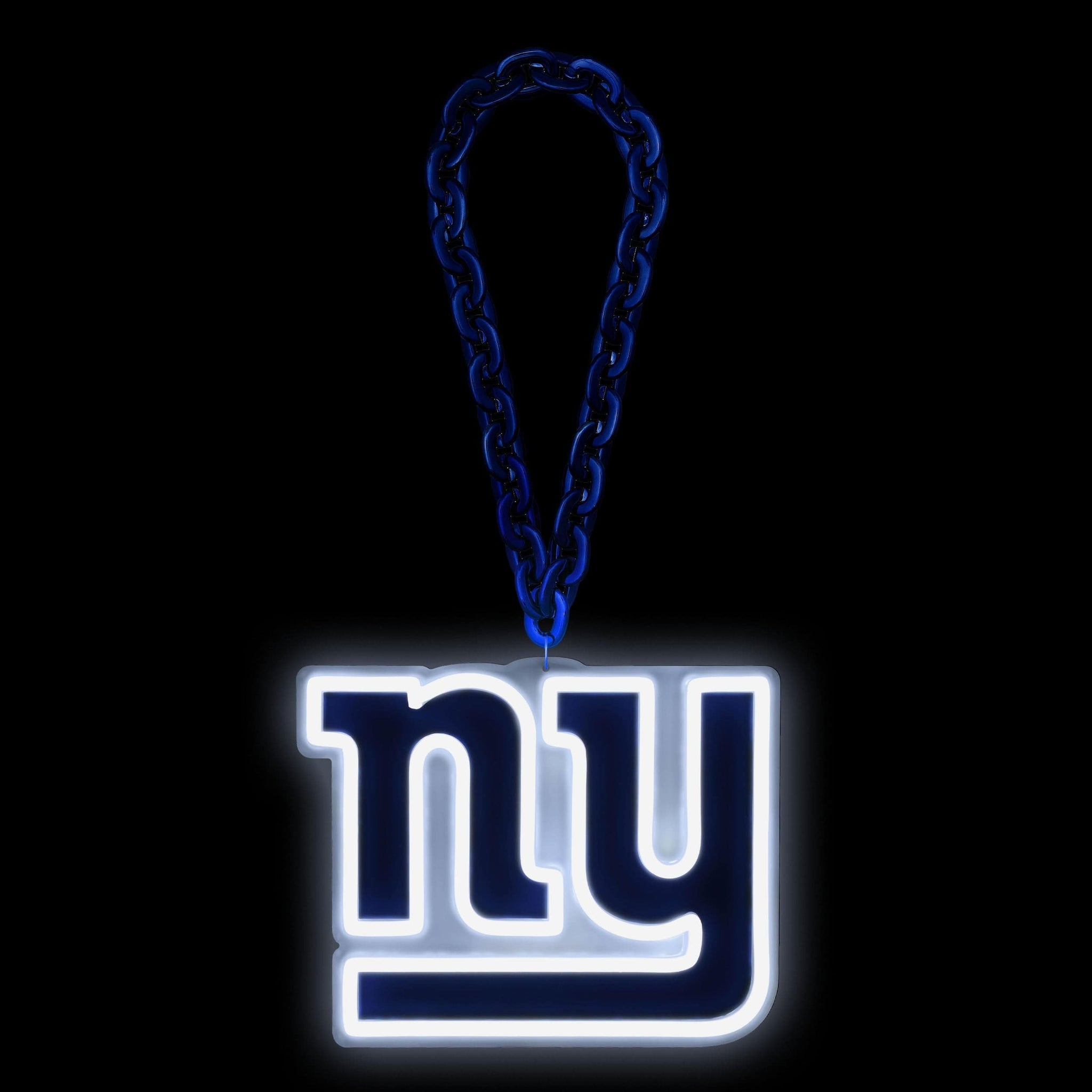 New York Giants Neon Light Up Big Logo Chain - Sports Collectibles, Sports Memorabilia, Sports Fan Shop, Sports Gifts