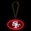 San Francisco 49ers Neon Light Up Big Logo Chain - Sports Collectibles, Sports Memorabilia, Sports Fan Shop, Sports Gifts