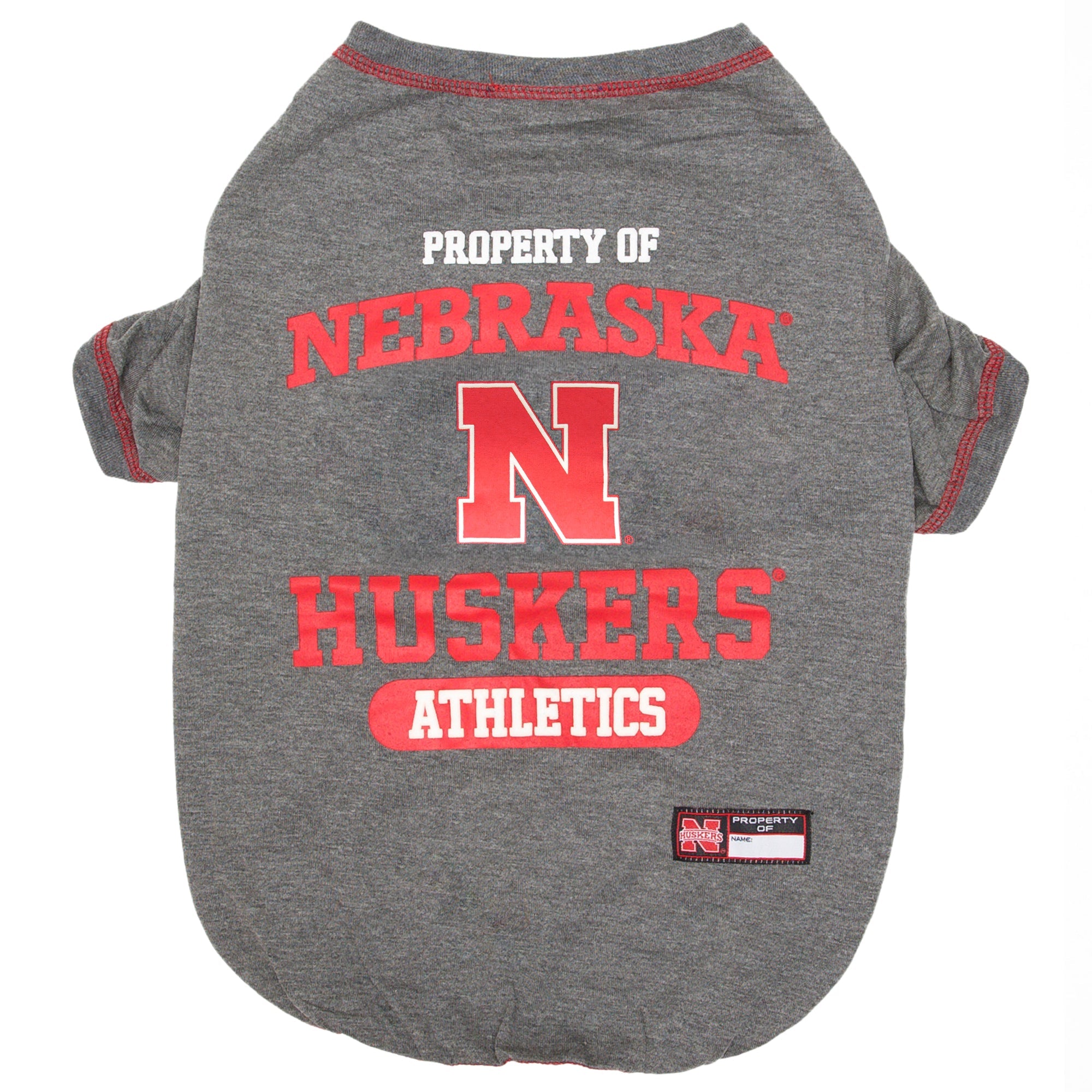 Nebraska Cornhuskers Dog Tee Shirt - Gray Pets First - Sports Collectibles, Sports Memorabilia, Sports Fan Shop, Sports Gifts