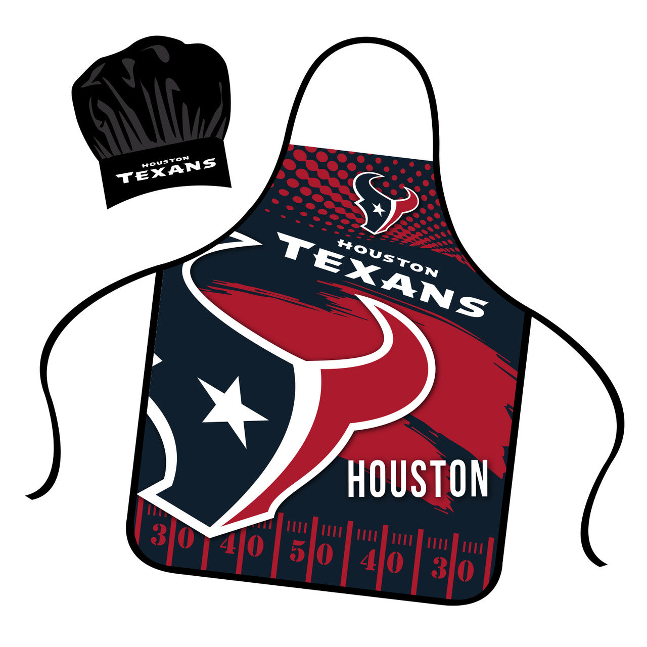 Houston Texans Chef Hat and Apron Set - Sports Collectibles, Sports Memorabilia, Sports Fan Shop, Sports Gifts