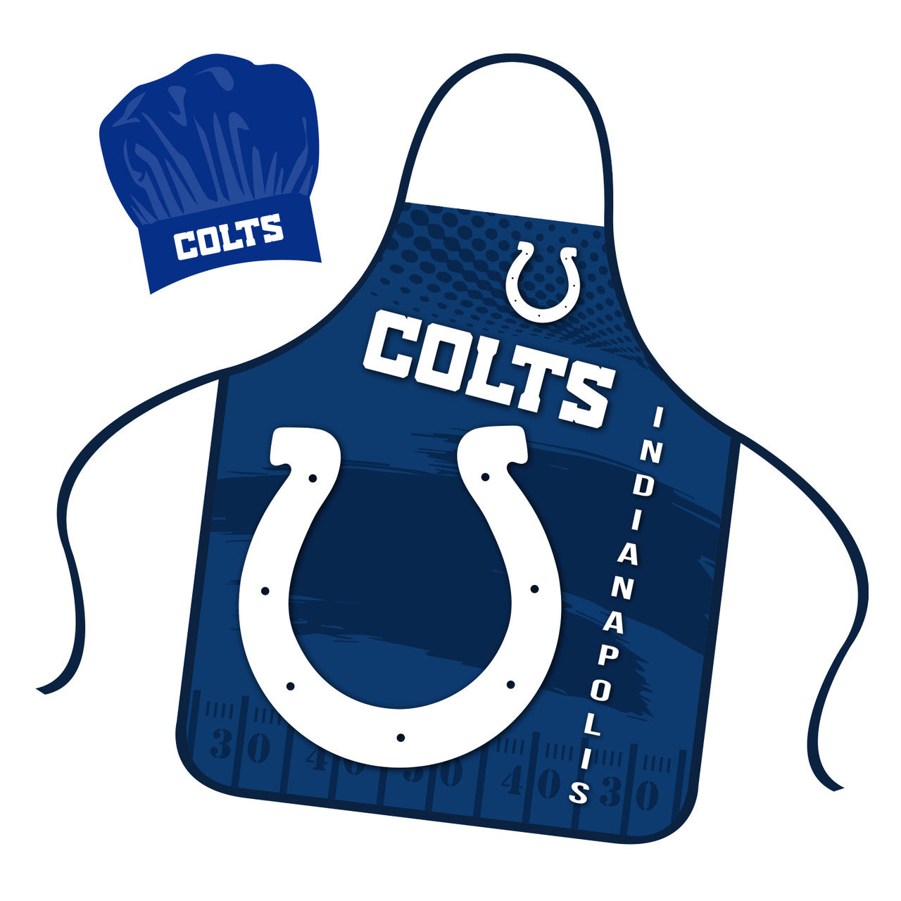 Indianapolis Colts Chef Hat and Apron Set - Sports Collectibles, Sports Memorabilia, Sports Fan Shop, Sports Gifts
