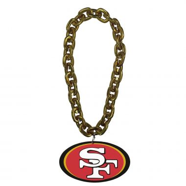 49ERS (GOLD) FAN CHAIN - 757 Sports Collectibles