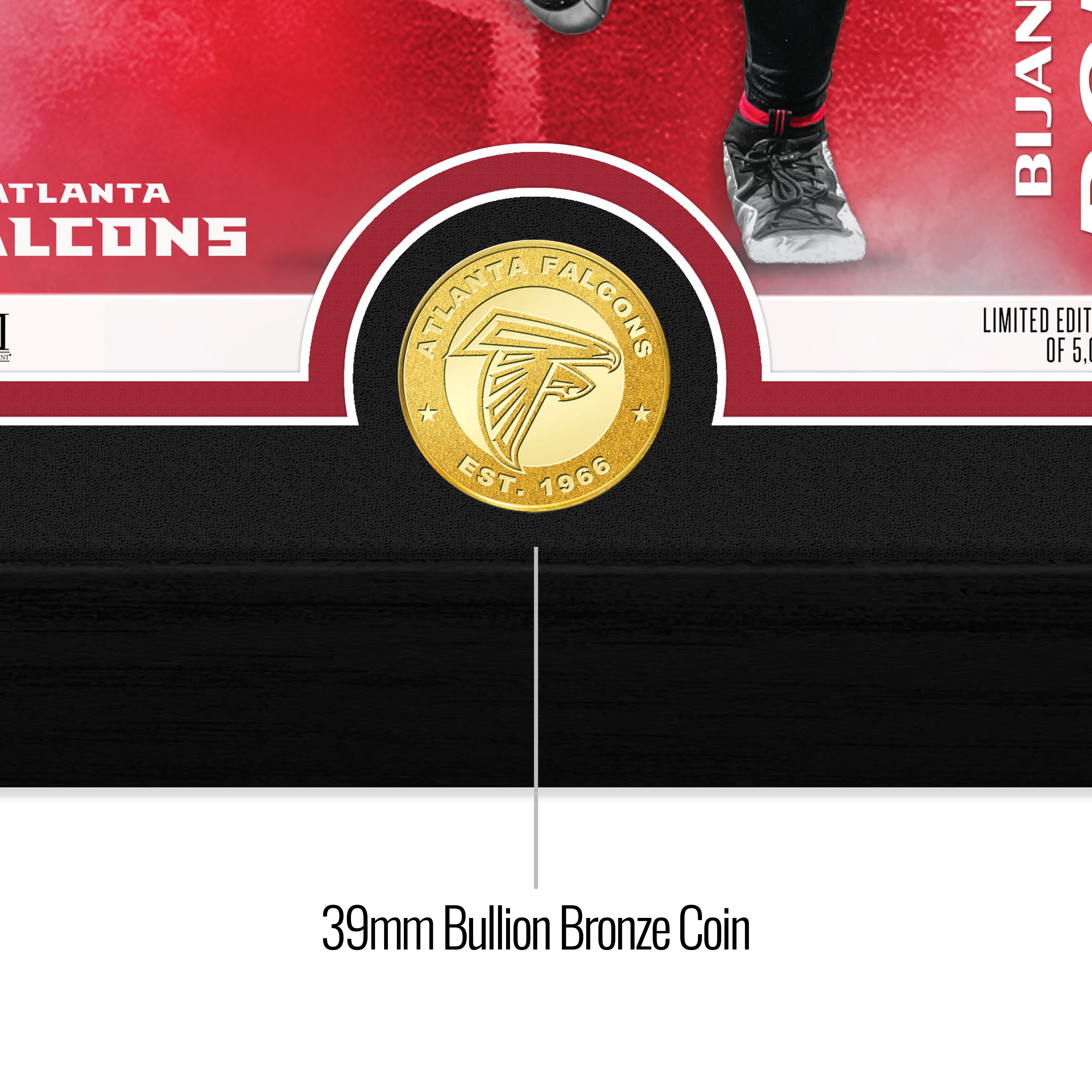 Bijan Robinson Challenger Bronze Coin Photo Mint - Sports Gifts, Sports Memorabilia, Sports Collectibles, Fan Shop