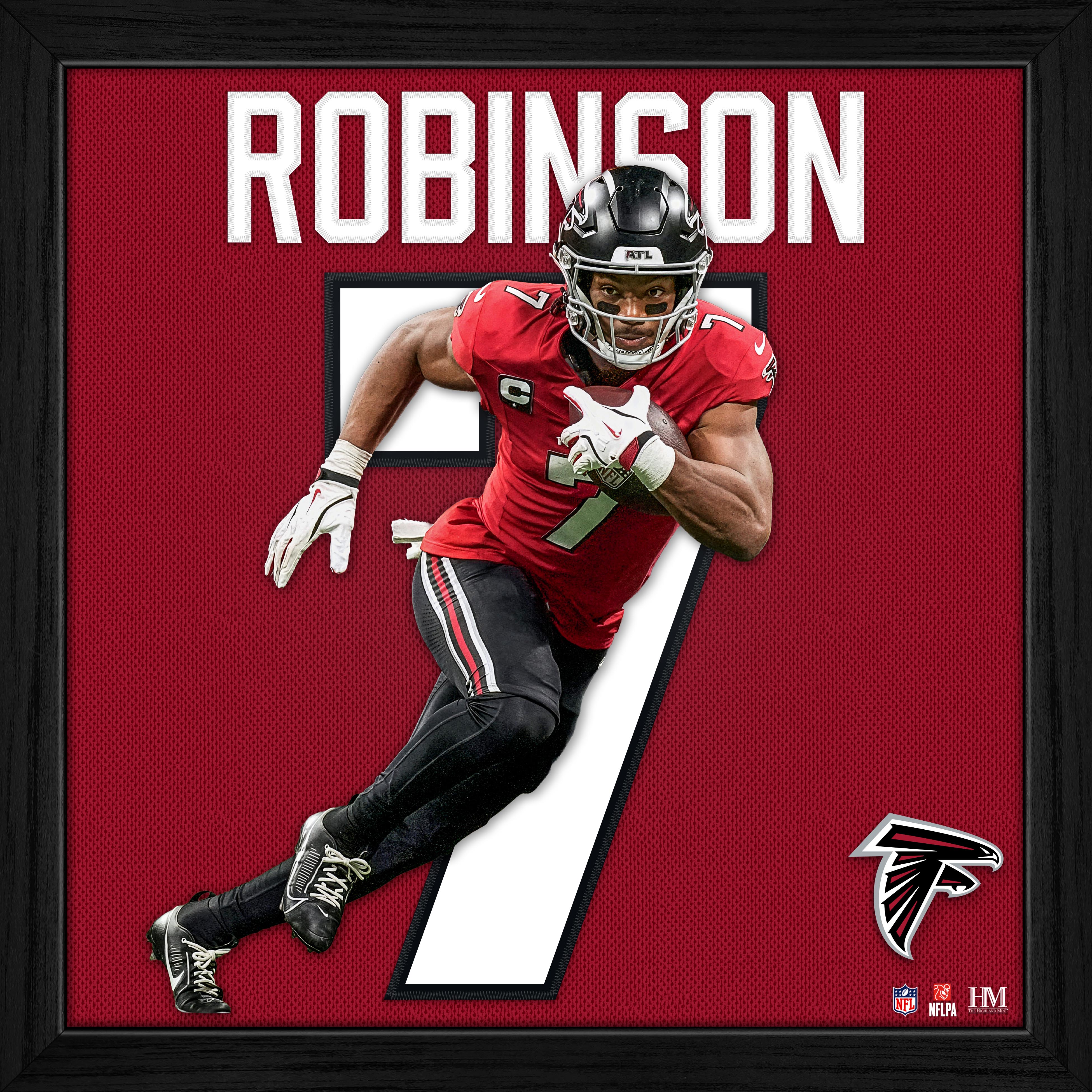 Bijan Robinson Atlanta Falcons Impact Jersey Frame