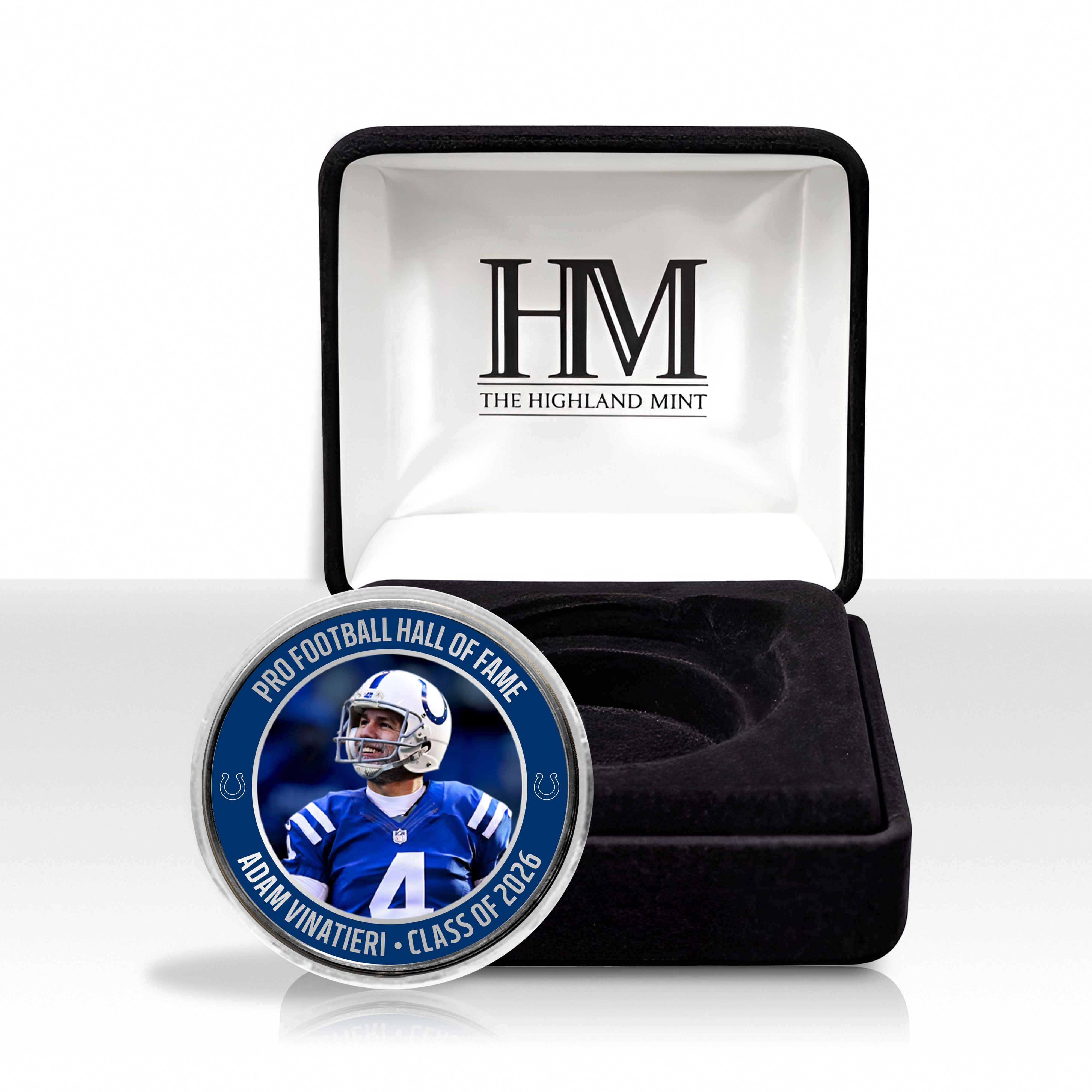 Adam Vinatieri Colts 2026 NFL Hall of Fame Induction Silver Plated Coin - Sports Gifts, Sports Memorabilia, Sports Collectibles, Fan Shop