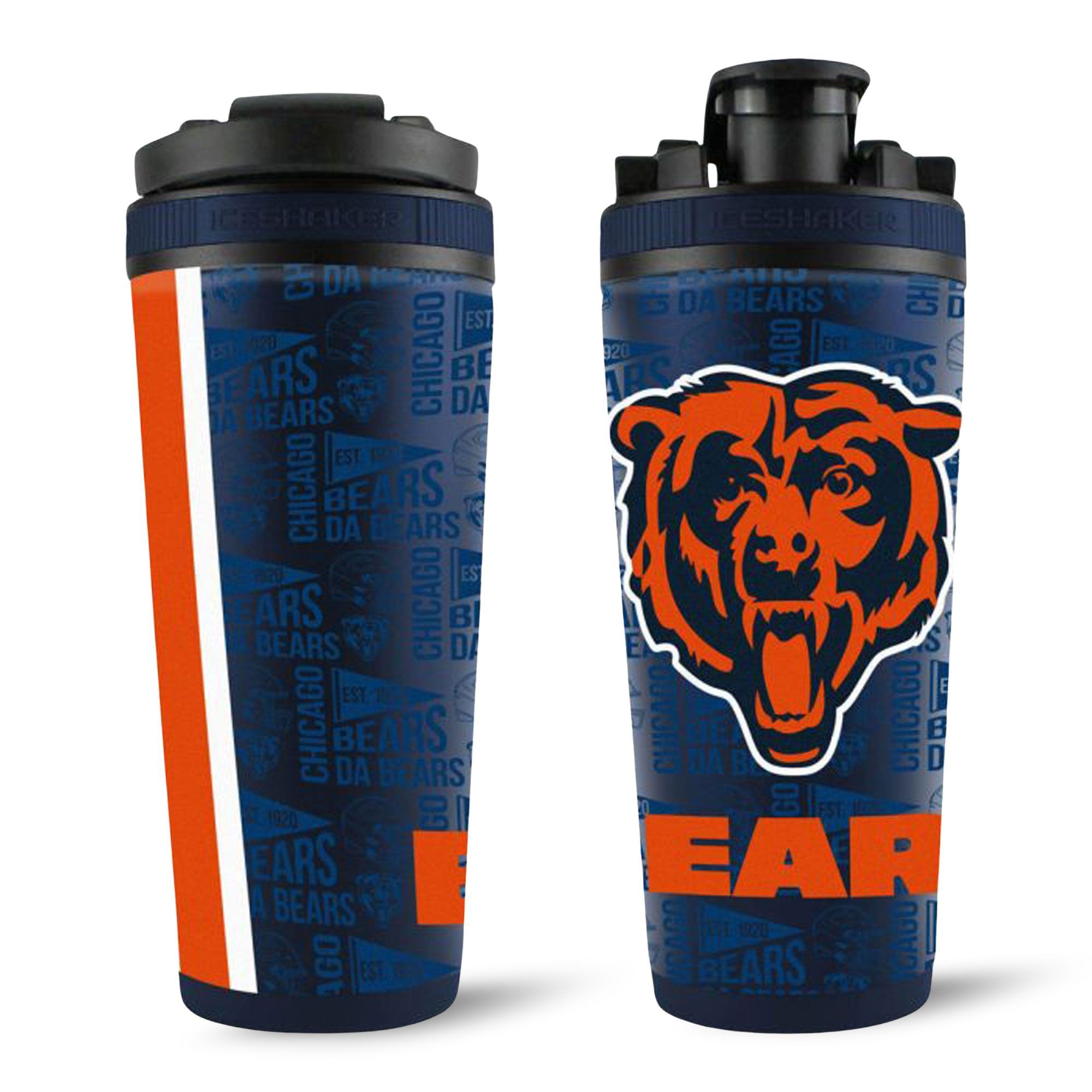 Officially Licensed Chicago Bears 26oz Ice Shaker - Sports Gifts, Sports Memorabilia, Sports Collectibles, Fan Shop