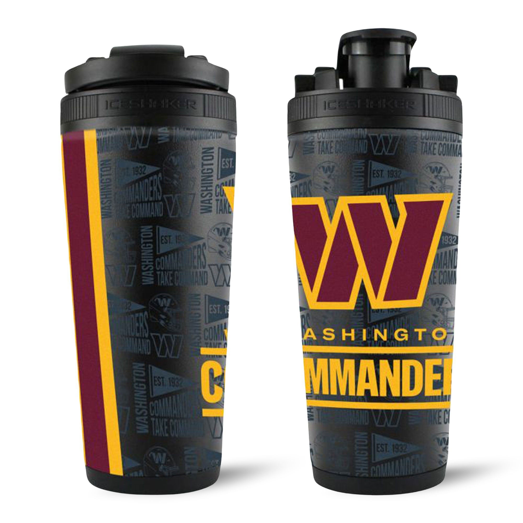 Officially Licensed Washington Commanders 4D Ice Shaker - Sports Gifts, Sports Memorabilia, Sports Collectibles, Fan Shop
