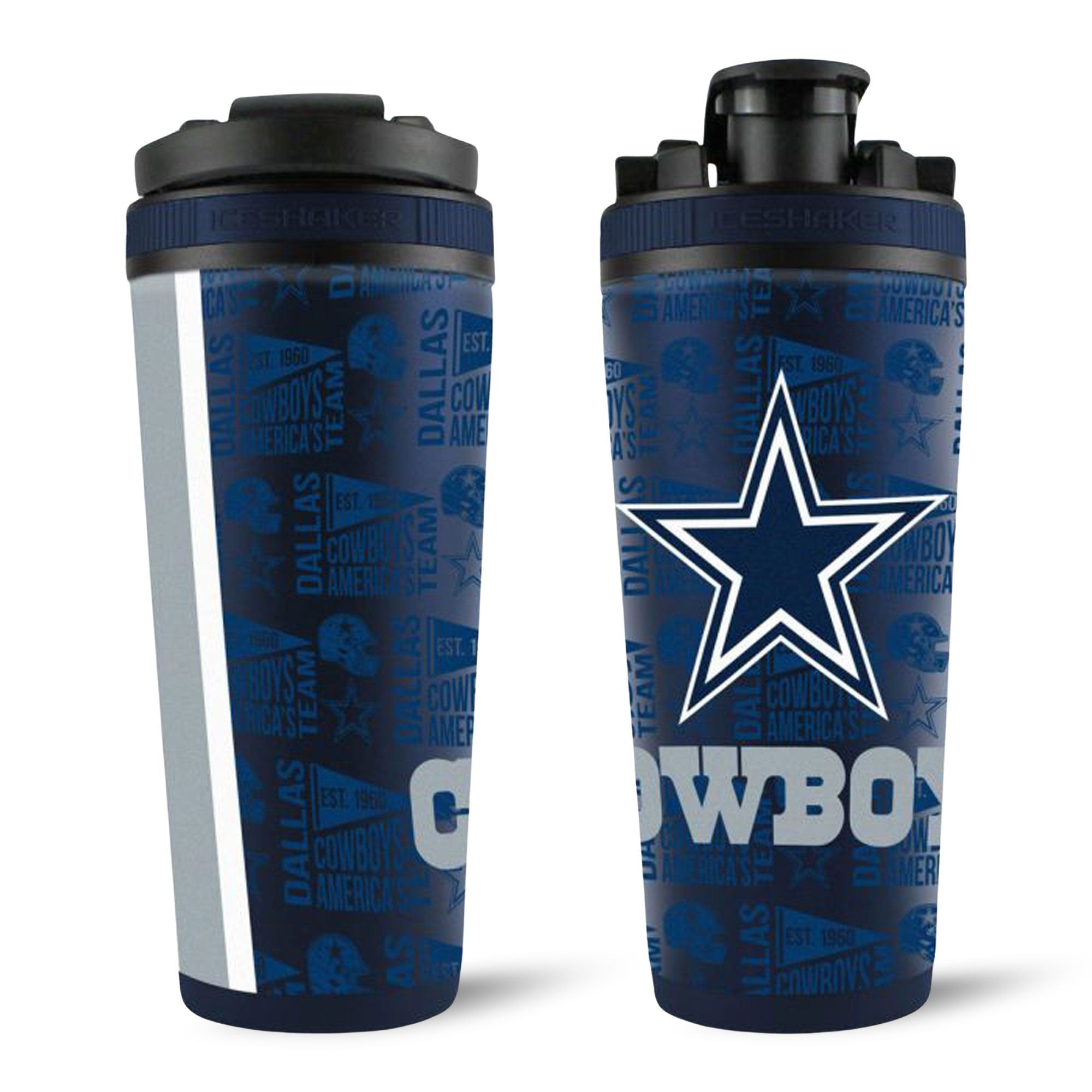 Officially Licensed Dallas Cowboys 26oz Ice Shaker - Sports Gifts, Sports Memorabilia, Sports Collectibles, Fan Shop